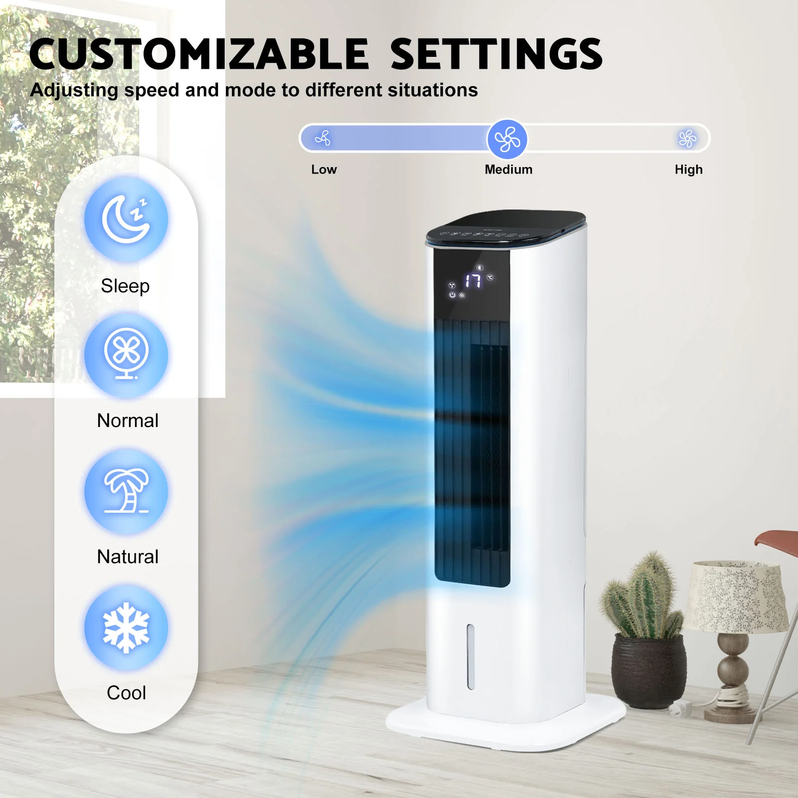 Cooler & Heater 3.5L Air Conditioner Fan