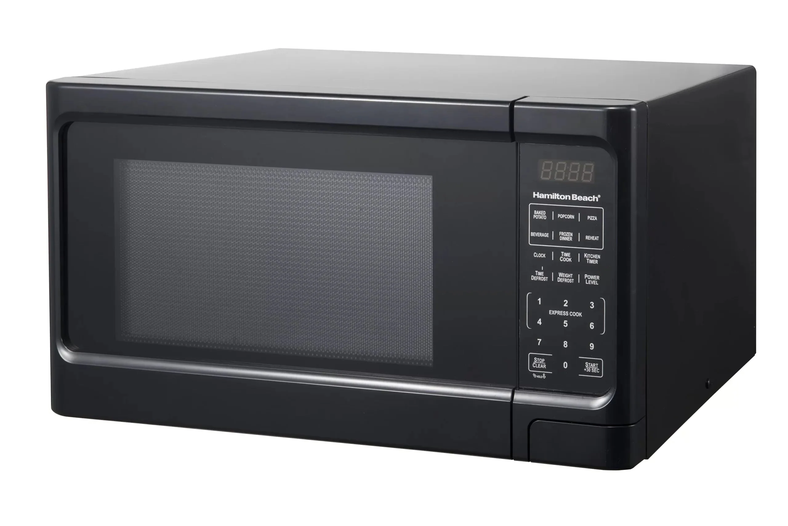 1.1 Cu. Ft. Sleek Black Digital Microwave - Effortless Touchpad Controls