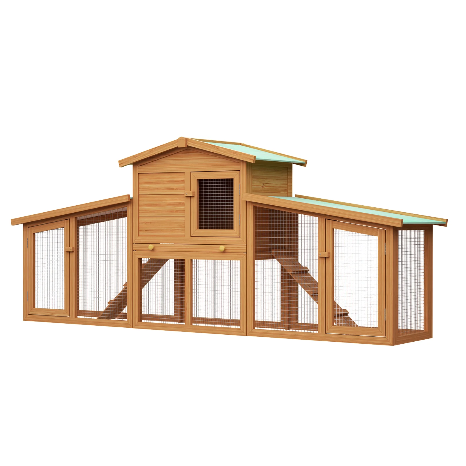 Rabbit Hutch Chicken Coop 2 Level