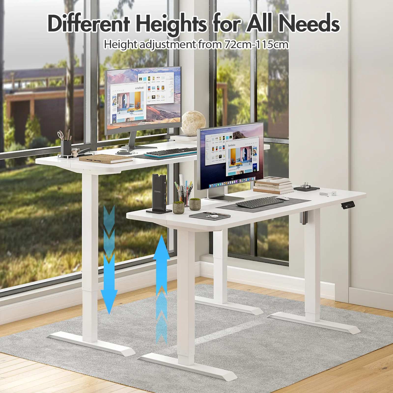 Electric Standing Desk with Memory Lifting 120cm
