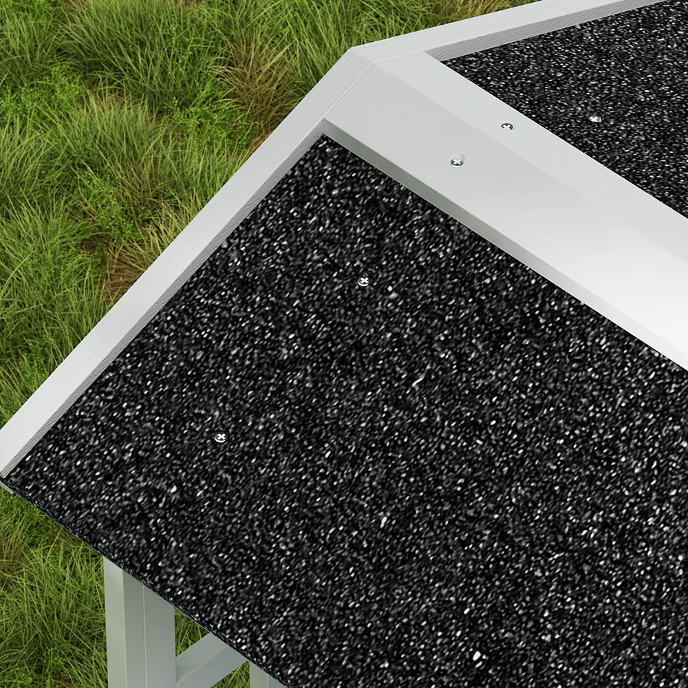 i.Pet Outdoor Cat House Shelter 72cm x 72cm x 127cm Rabbit Hutch Wooden Condo Small Outdoor Cat House