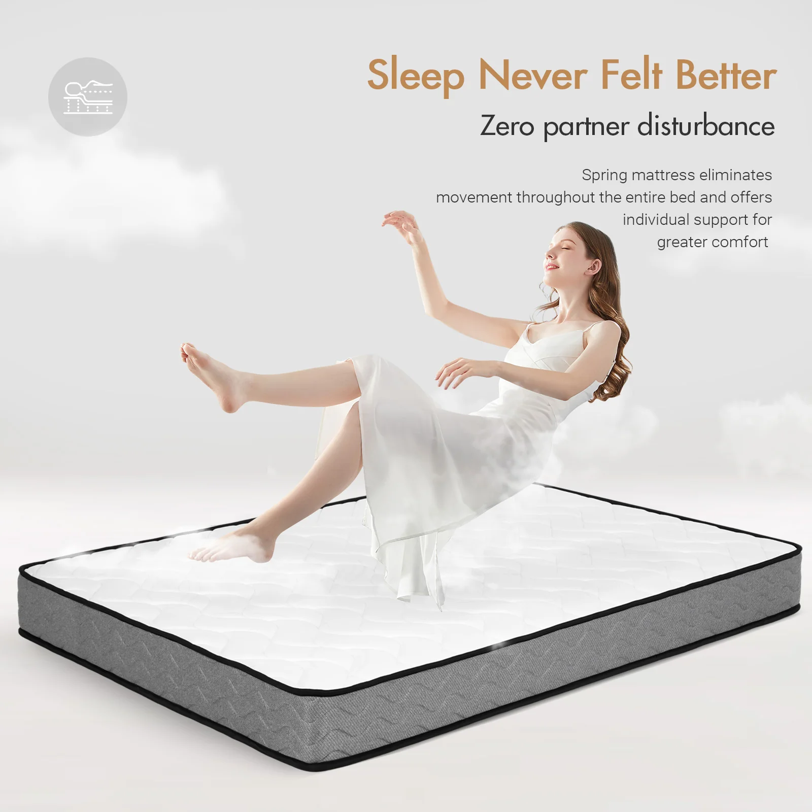 20CM S/D/Q Memory Foam Springs Mattress