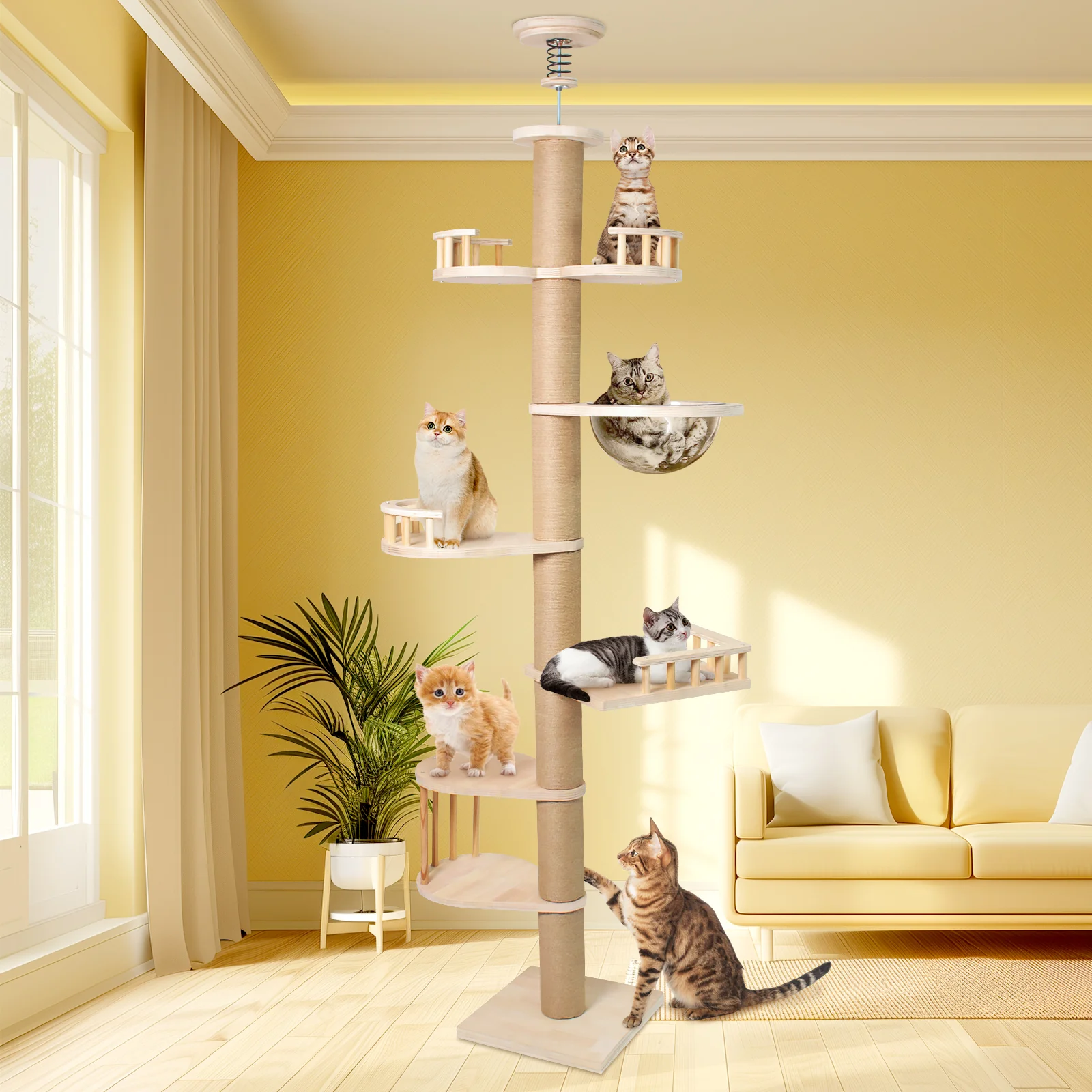 Adjustable Height Cat Scratching Post(Pre_Order)