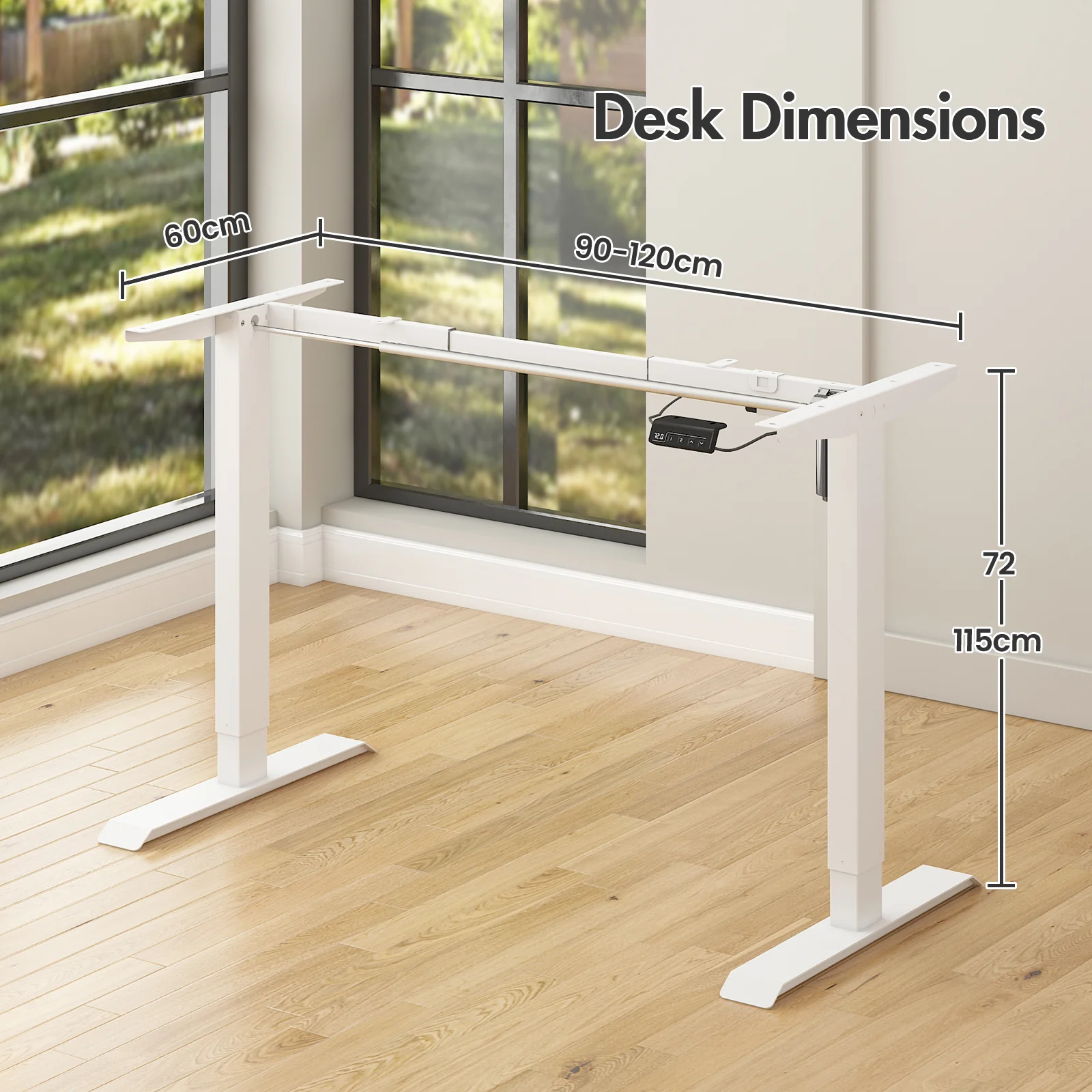 Standing Desk Frame Electric No Desktop