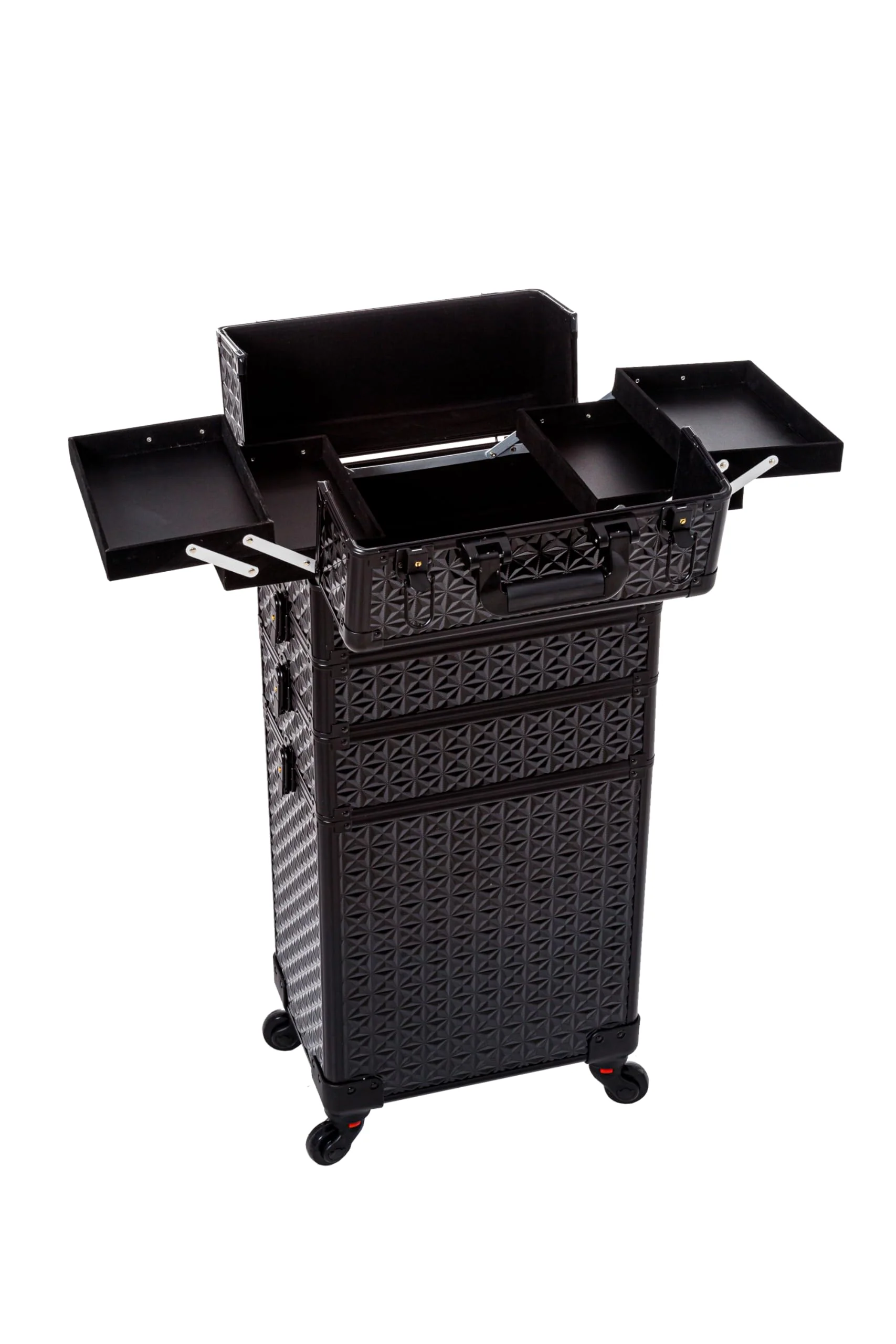 AROUS 5 in 1 Professional Makeup Train Case with 360?? Swivel Wheels