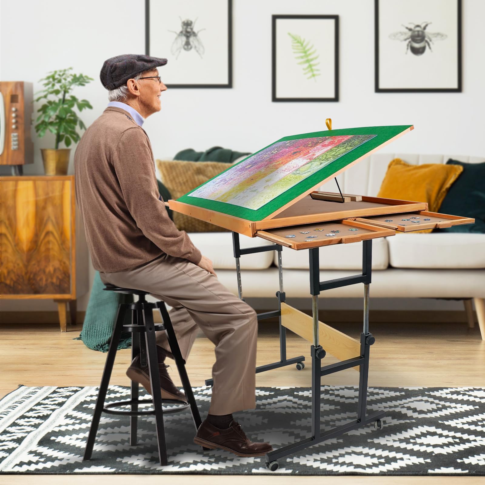 ALL4JIG Adjustable 3 Tilting Angle Portable Drawers