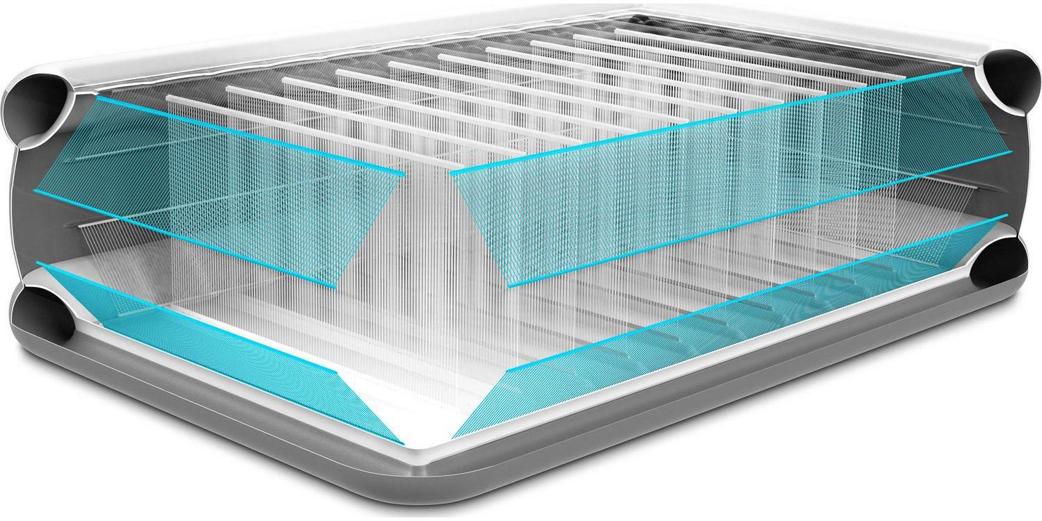 Intex Dura-Beam 24 Pillowtop Air Mattress, with Built-in Pump, Queen