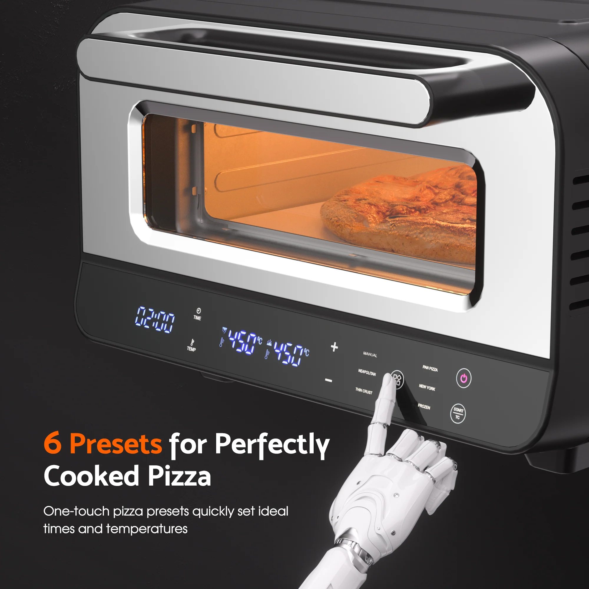 Countertop Pizza Oven 1700W Electric Pizza Maker