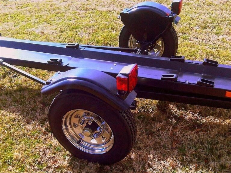 ACE Single Rail Folding Motorcycle Trailer
