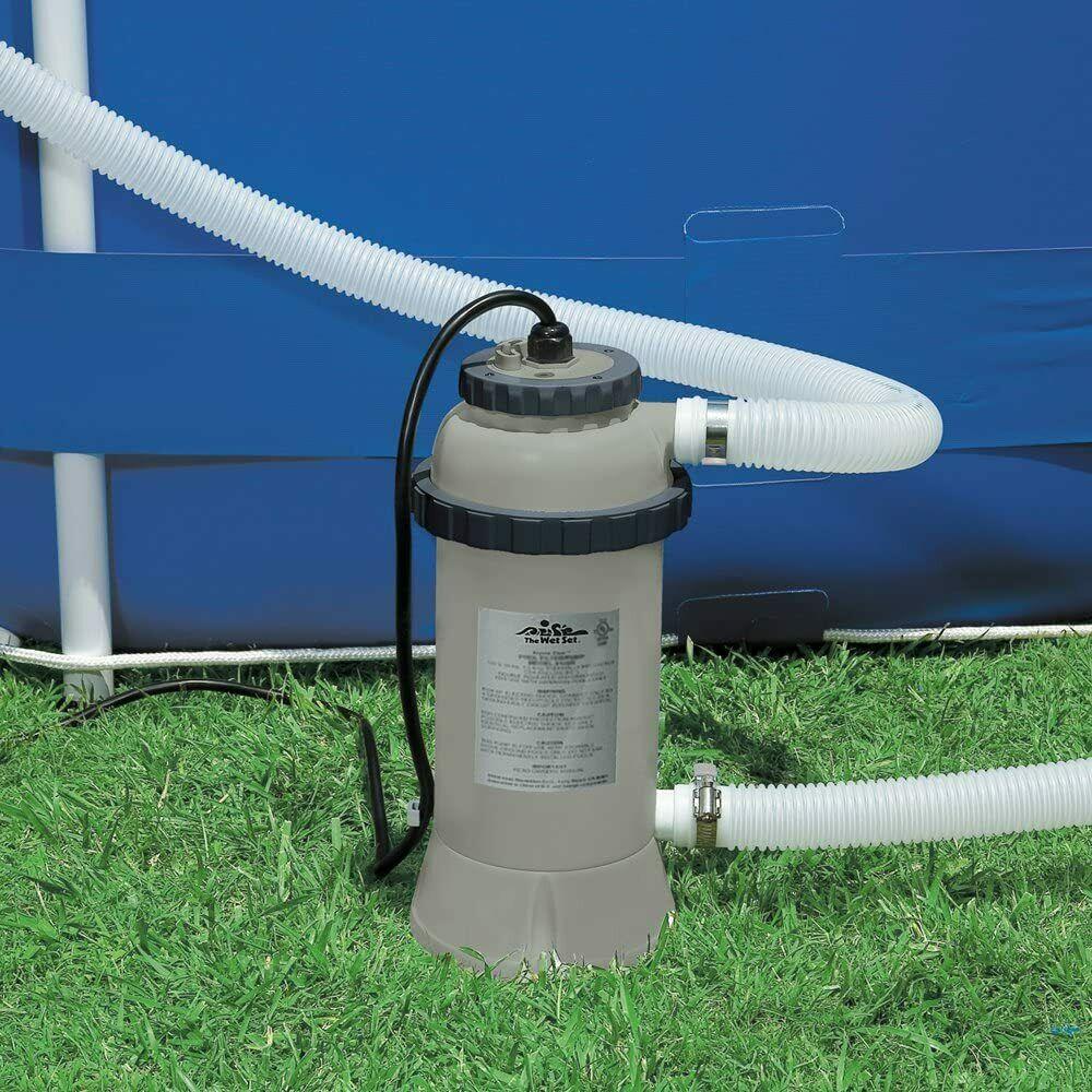 Intex 28684 Electric Pool Heater, 3000W, for Above Ground Pools up to 179 7/8in, Auto Shut-off