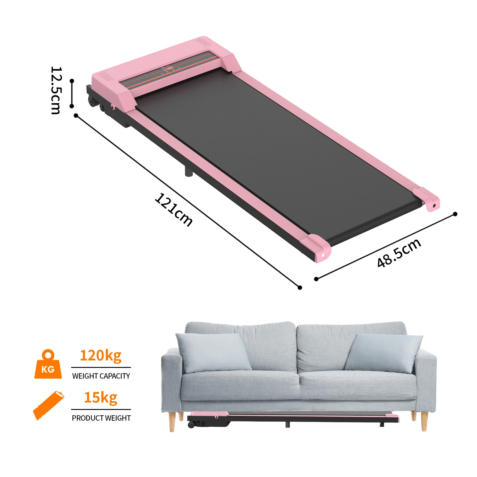 Walking Pad Under Desk Treadmill Low Noise