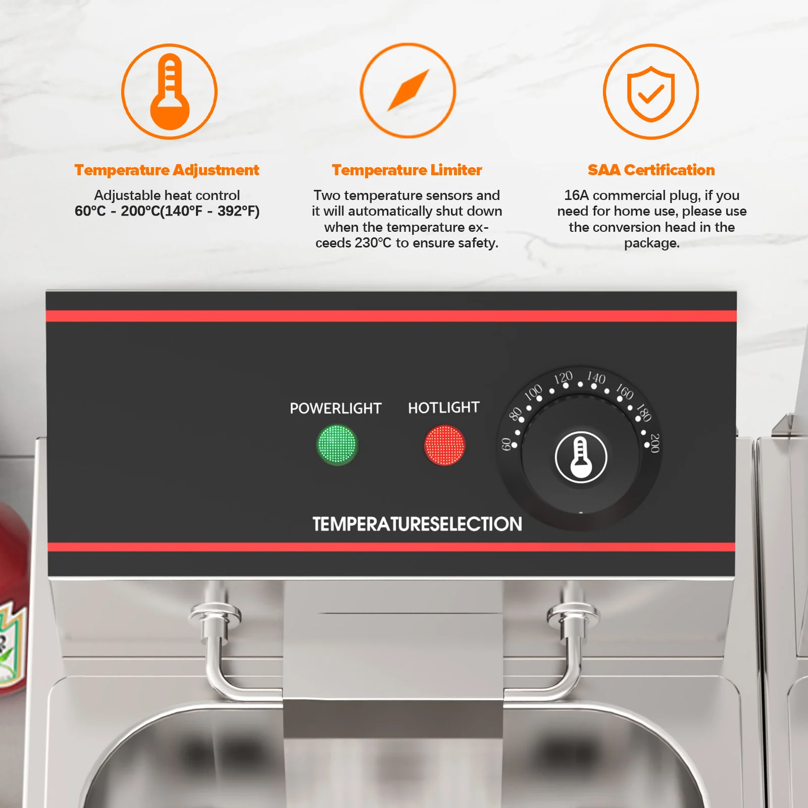 16L Commercial Electric Deep Fryer