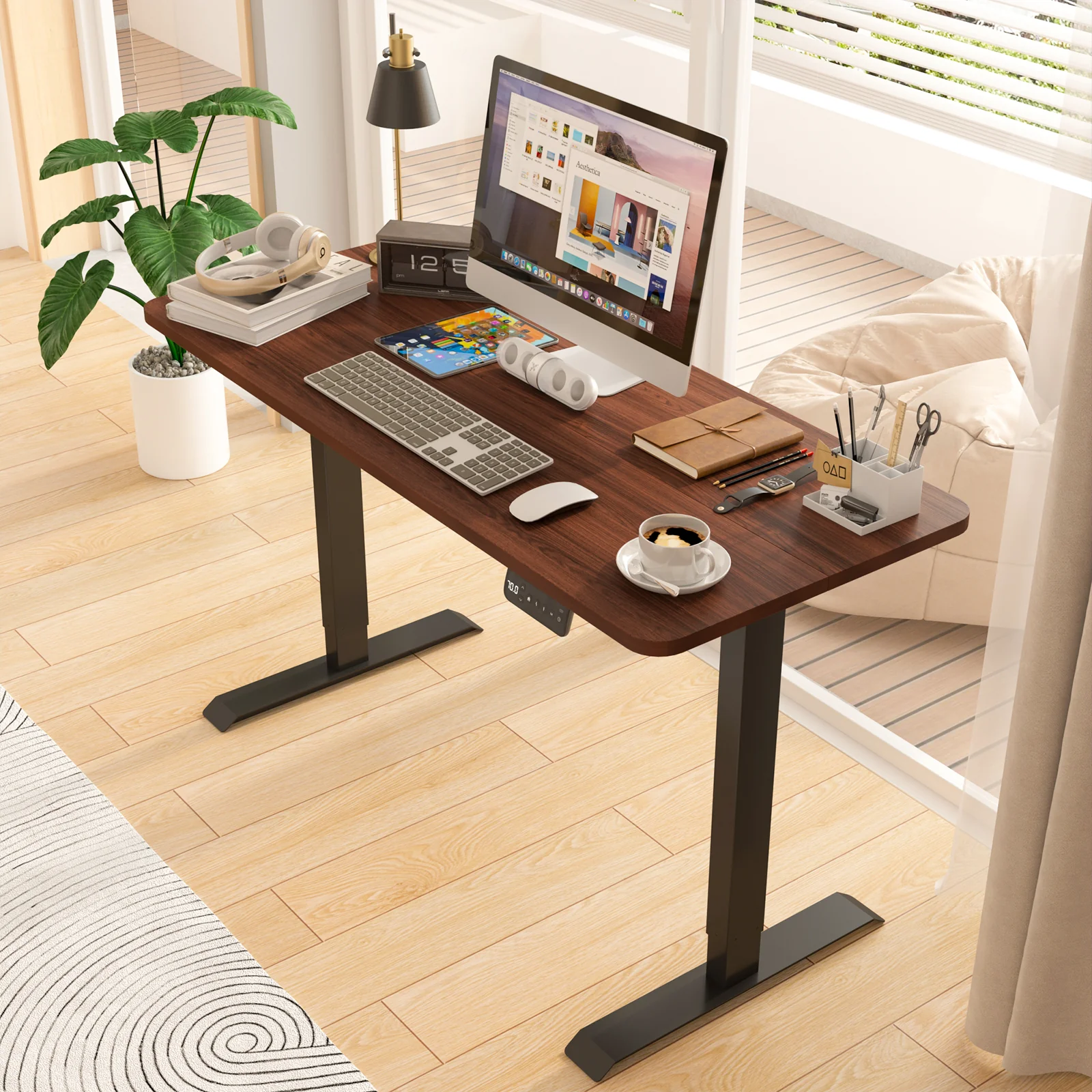 Electric Standing Desk Height Adjustable 120cm