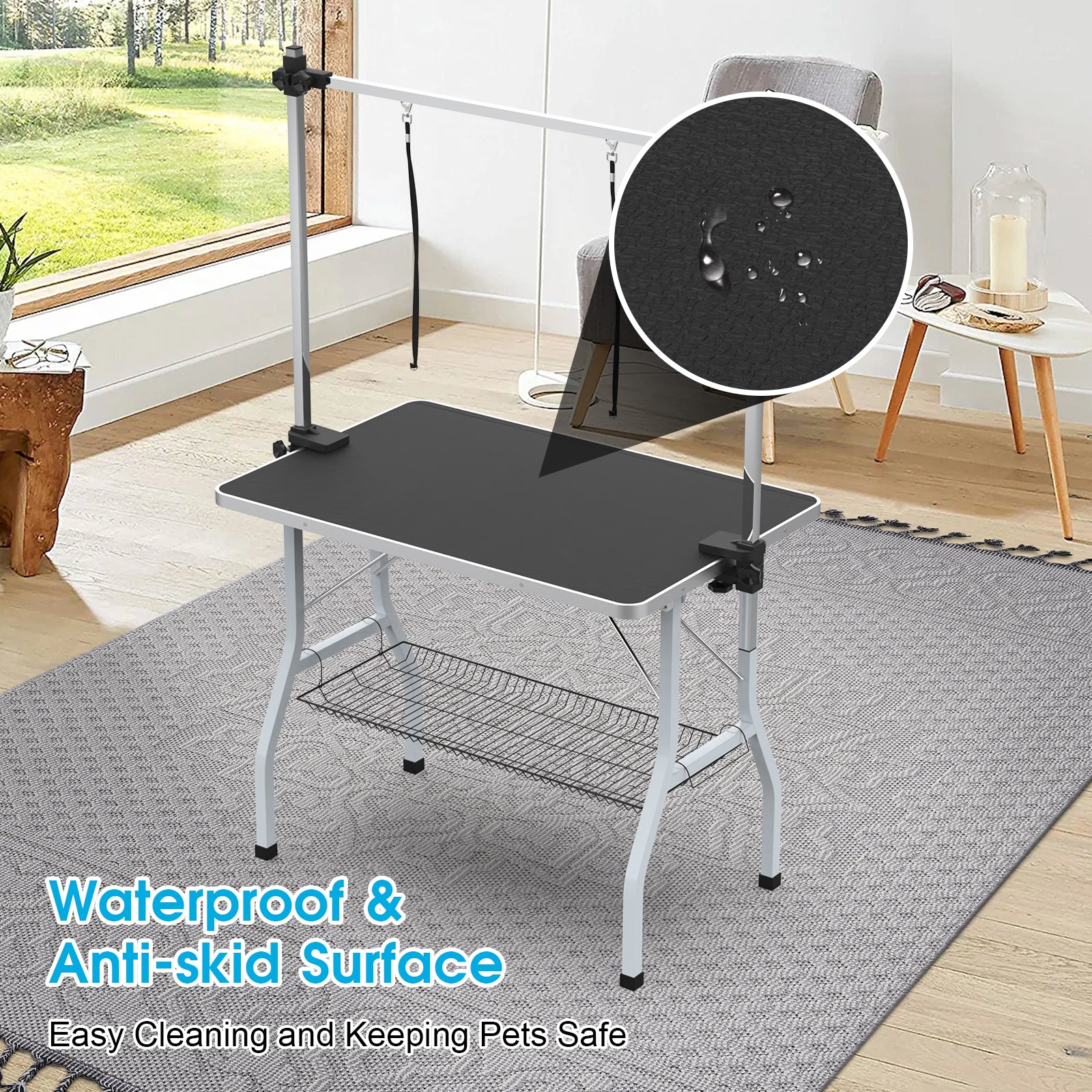 Pet Grooming Table 2 Arms Foldable