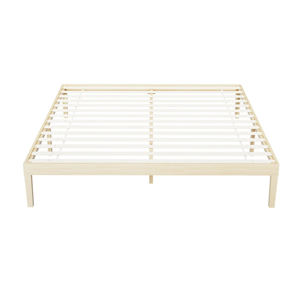 Artiss Bed Frame King Size Wooden Base Mattress Platform Timber Pine BRUNO