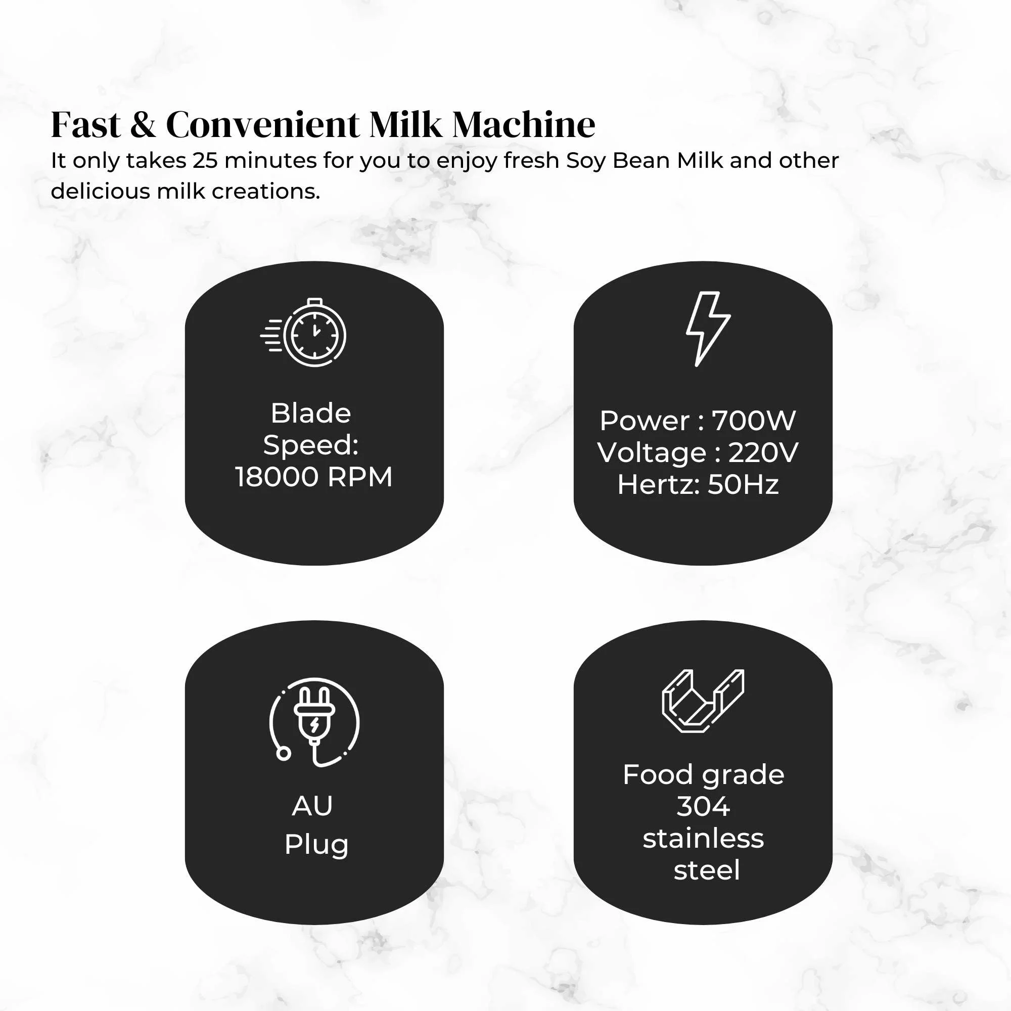 1.2L Electric Soy Bean Milk Maker Machine - Automatic Soya Almond Nut Blender