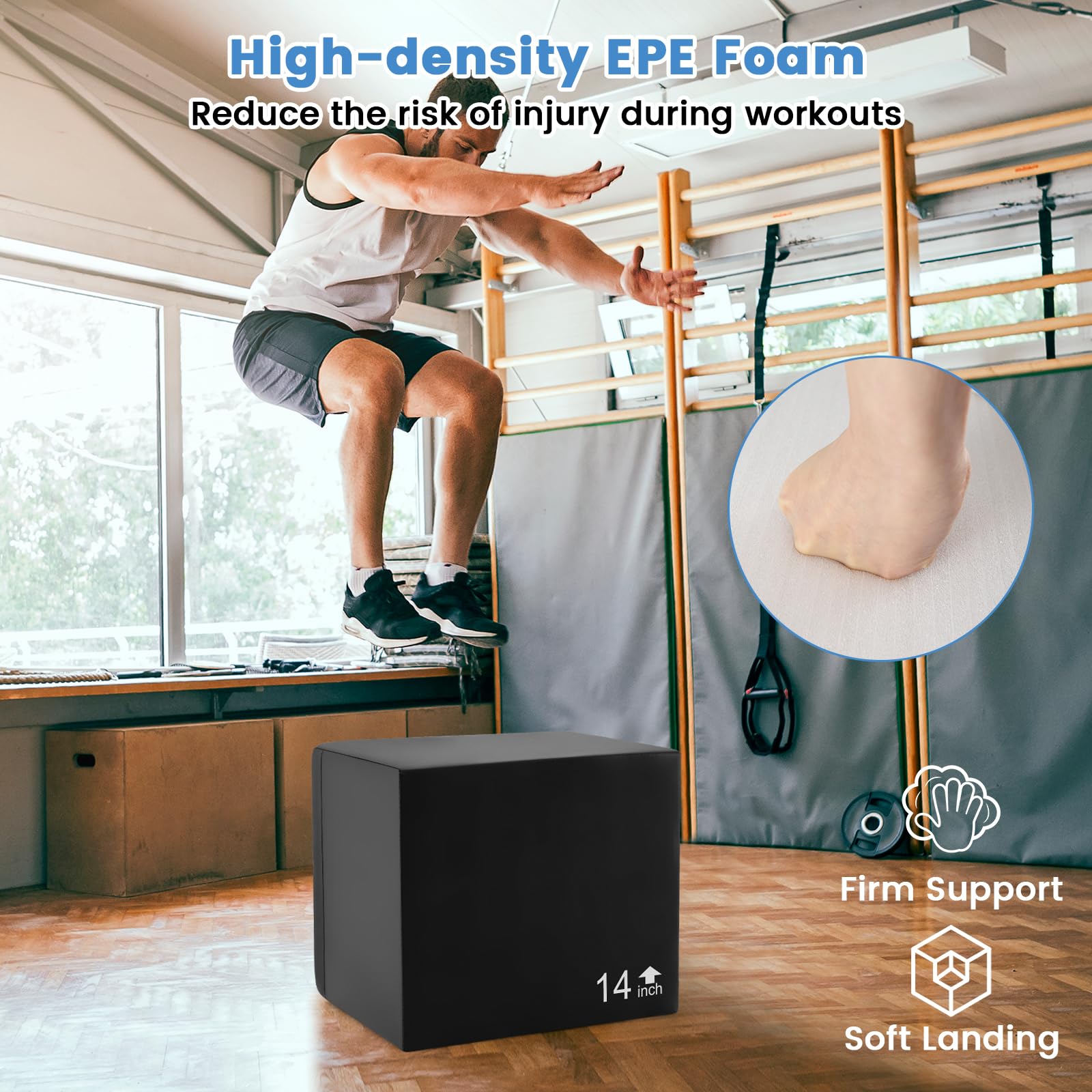 3 in 1 High Density Foam Plyometric Jump Box