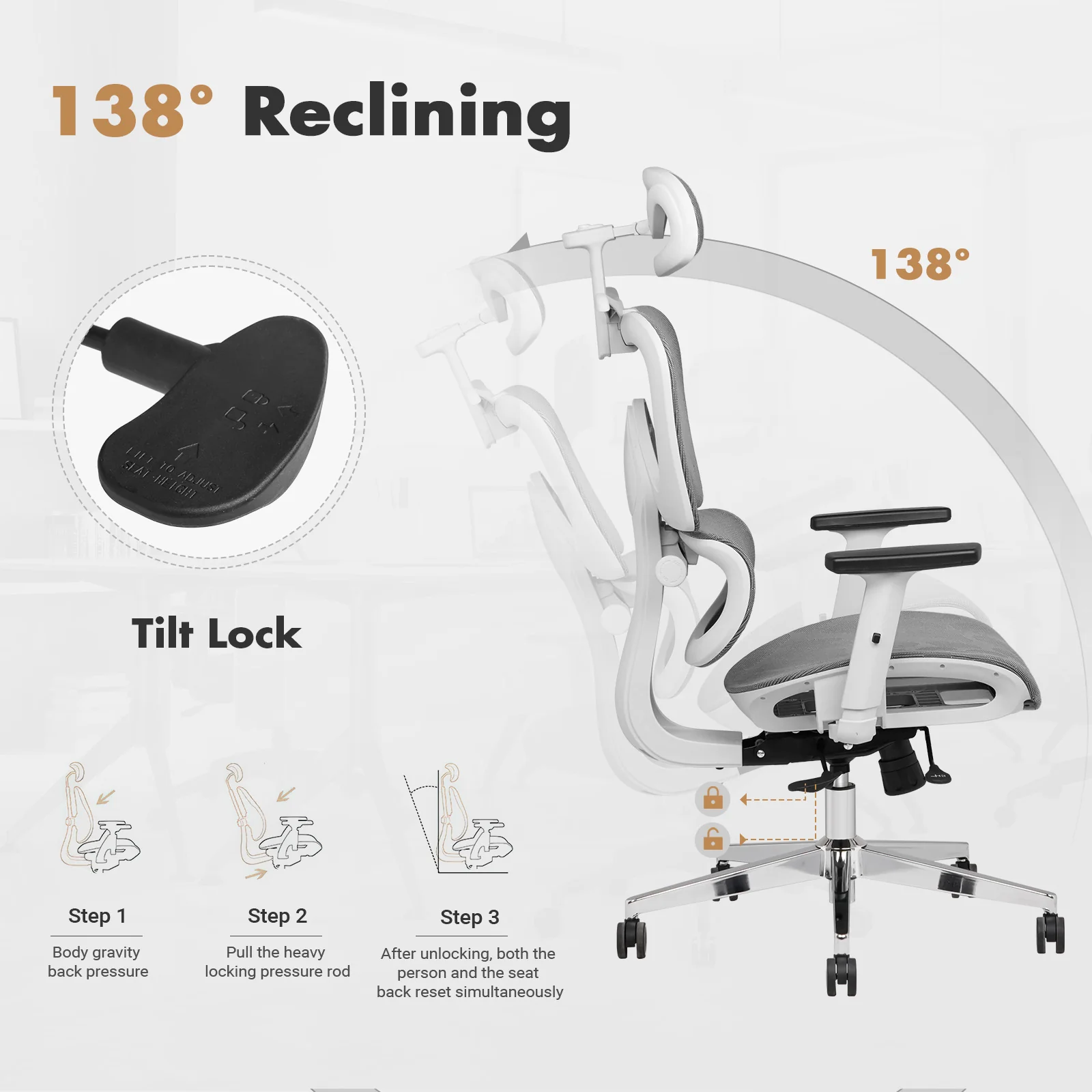 Ergonomic Mesh Office Chair High Back