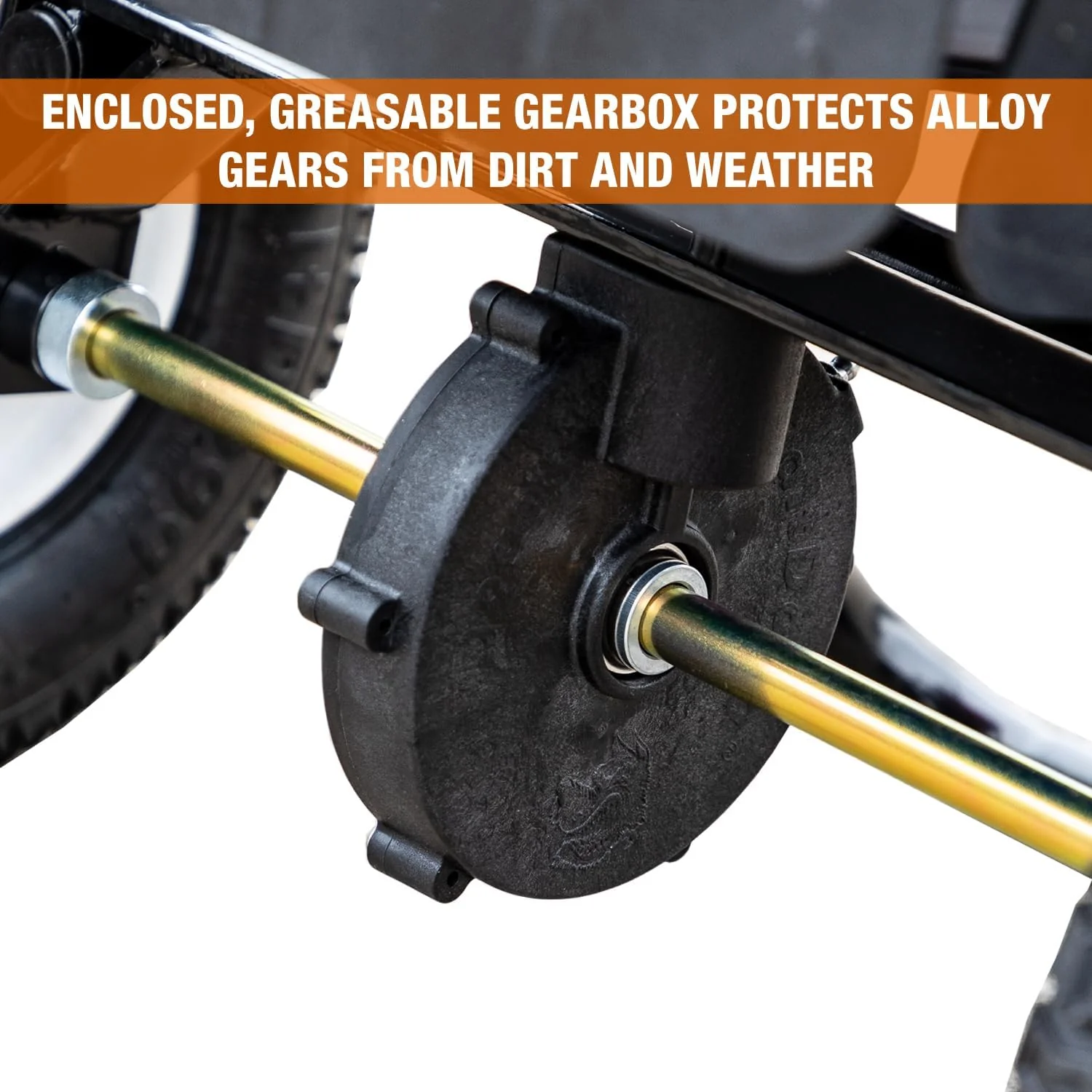 Buyers Products 3039632R Grounds Keeper Commercial Walk Behind Push Spreader, 100lb Capacity, For Salt, Ice & Snow Melt, Included Grate & Cover With Enclosed Gearbox for Protection