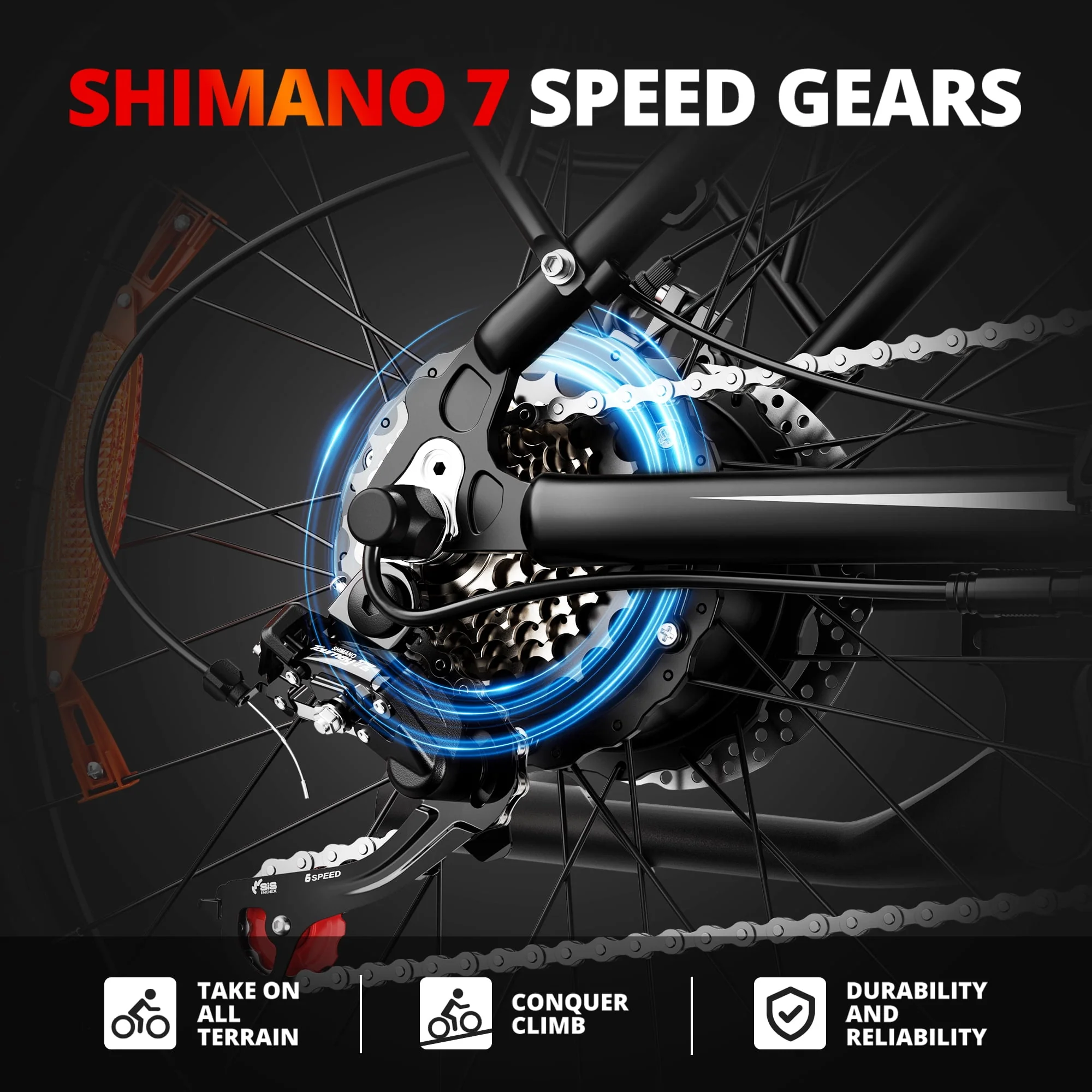 AMYET EB26 750W 720WH UL2849 Electric Bike Mountain Bicycle E Bike 26