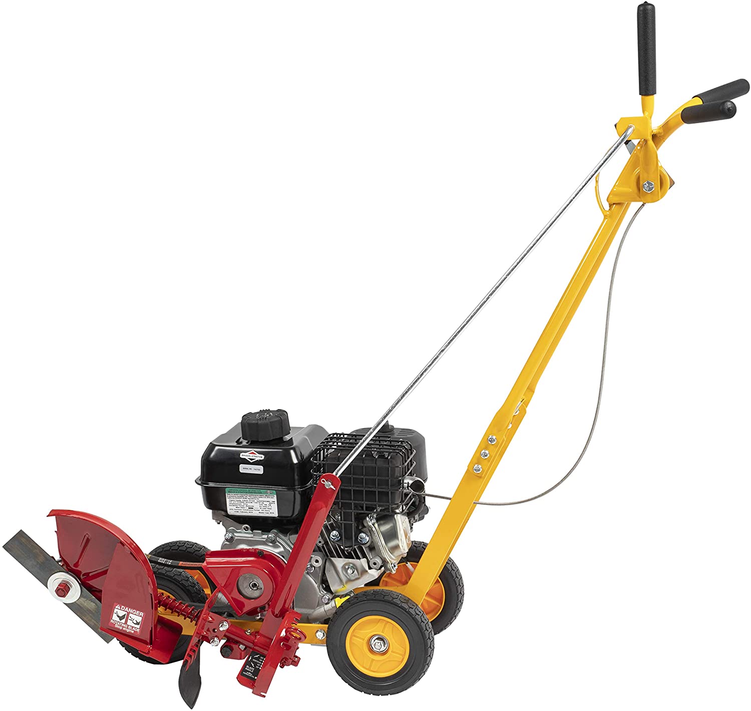 101-5.5GT-7Gas Powered Lawn Edger, 5.50 Gross Torque/3.5 HP B&S Engine 7 Wheels