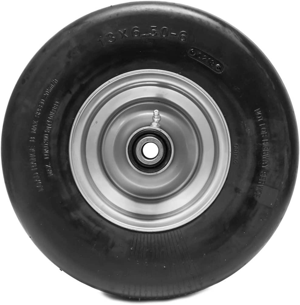 2PK Flat Free Tire Assemblies for Hustler 13??6.50-6 X One Super Z 604898 789537