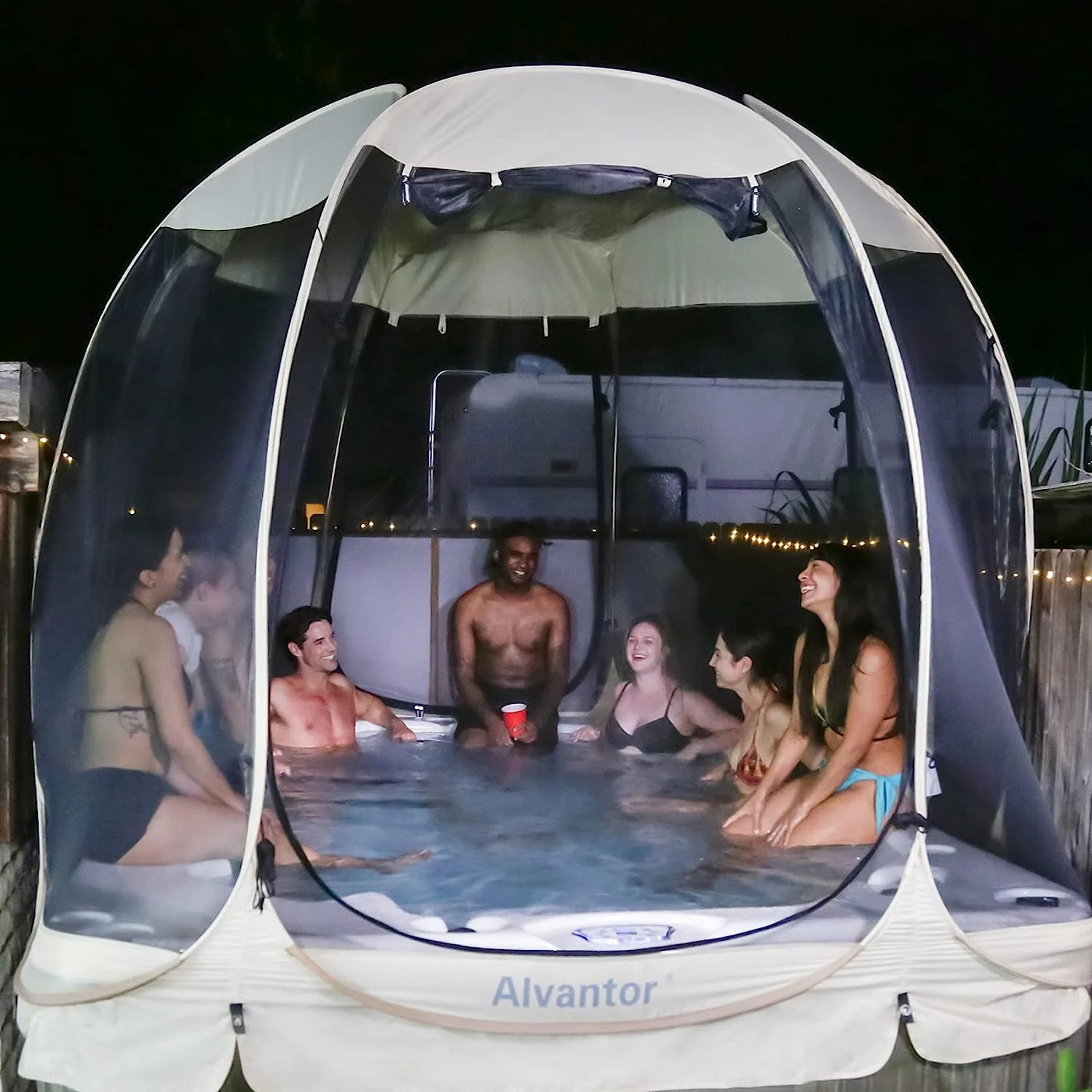 Alvantor Screen House Room Outdoor Camping Tent Canopy 2-15 Person for Patios, Instant Pop Up Tent, Not Waterproof