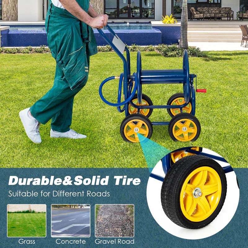 Garden Hose Reel Cart Holds 330 FT of 3/4
