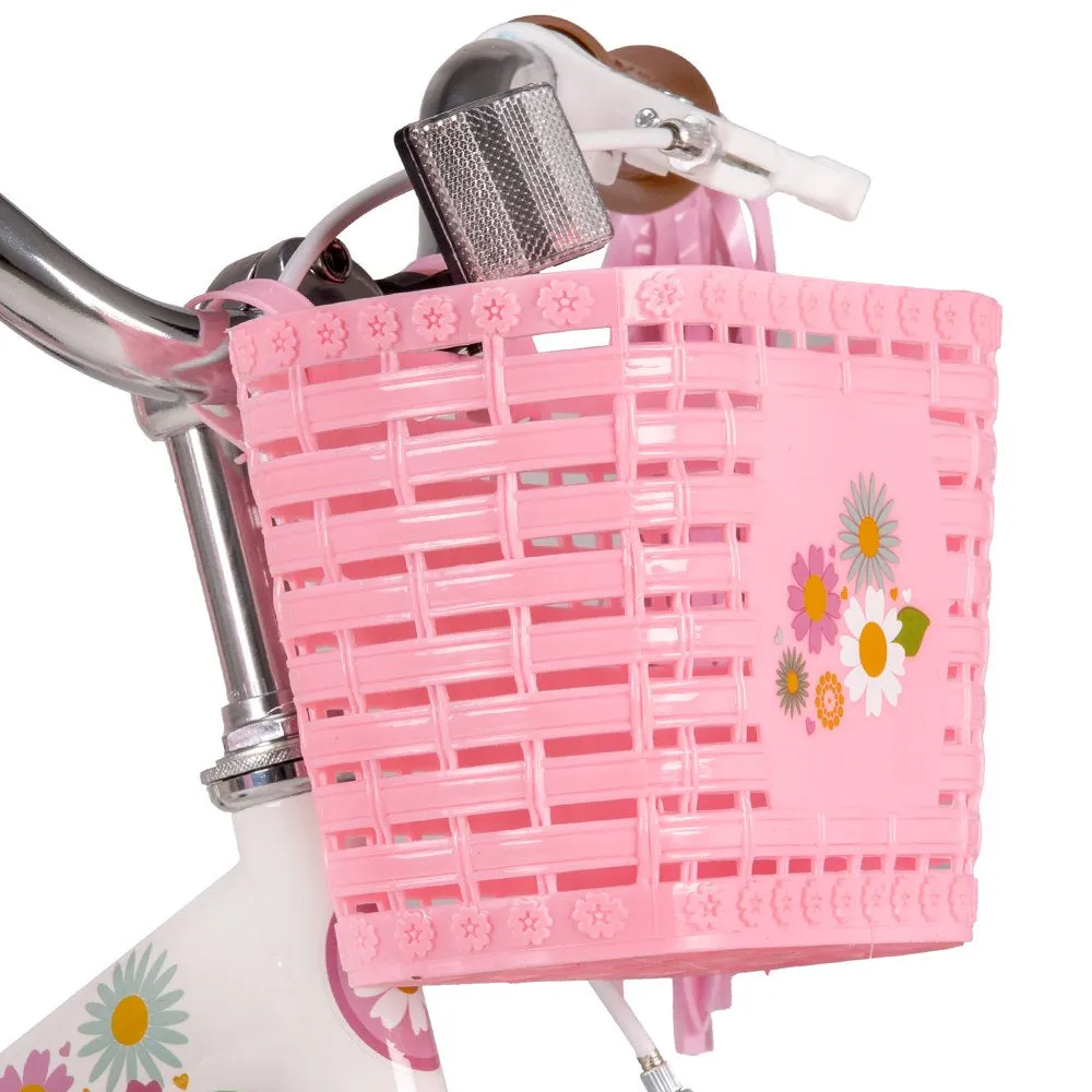 Little Daisy 12 Inch Kids Bike for 2 3 4 Years Girls with Training Wheels