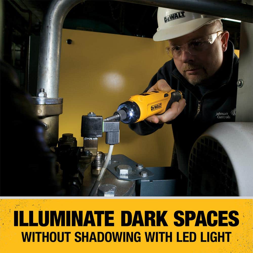 8V MAX Cordless Gyroscopic Screwdriver with Adjustable Handle, (2) 1.0Ah Batteries, Charger, and Bag DCF680N2