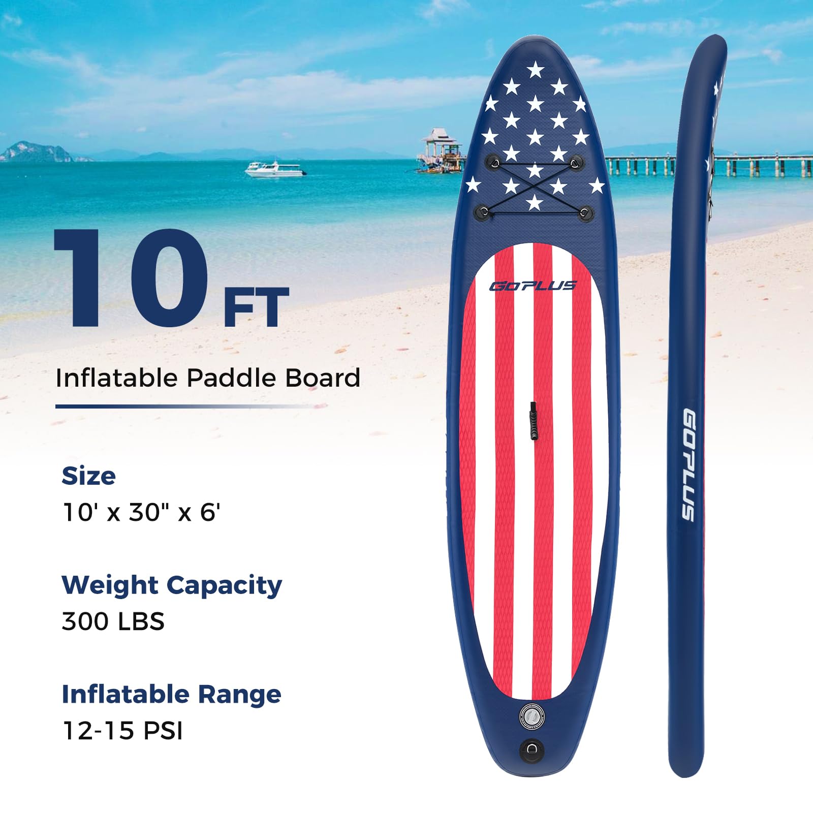 Inflatable Stand Up Paddle Board, 10FT SUP