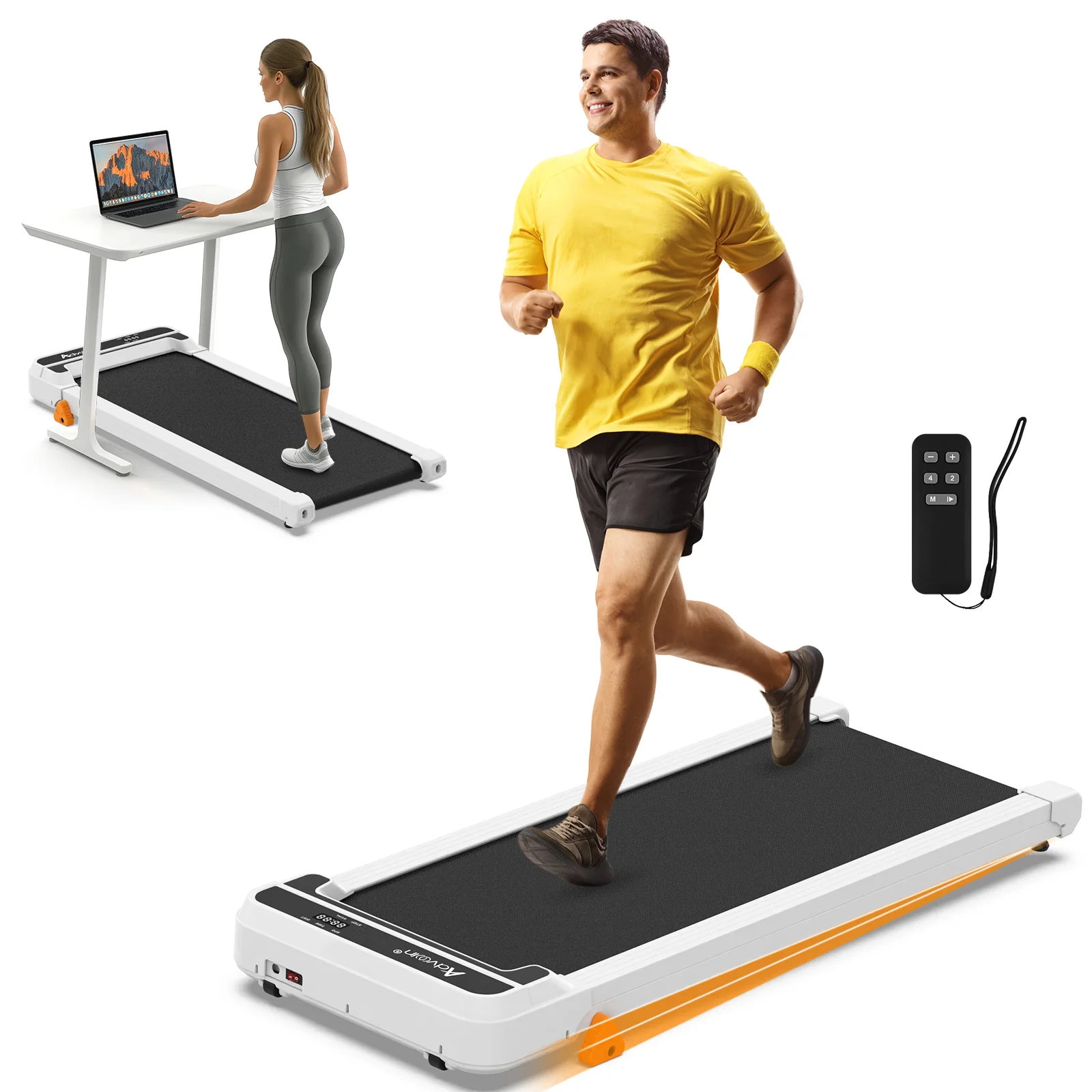 Walking Pad Manual Incline Treadmill