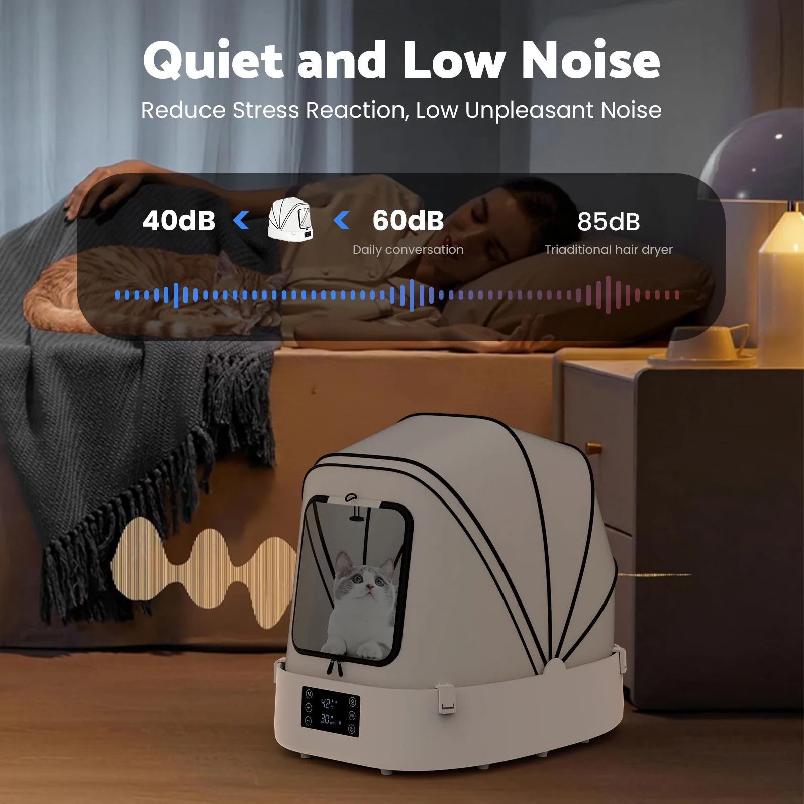 Foldable Automatic Pet Hair Dryer Box