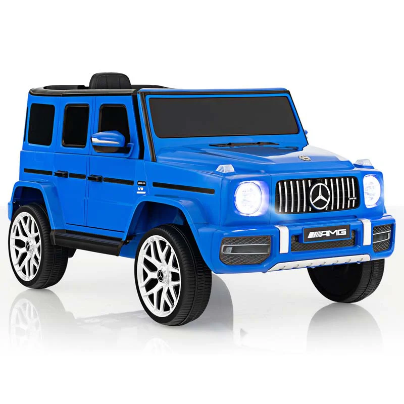 Licensed Mercedes-Benz G63 Kids Ride On Car, 12V Battery Powered Electric Toy Car with Spring Suspension