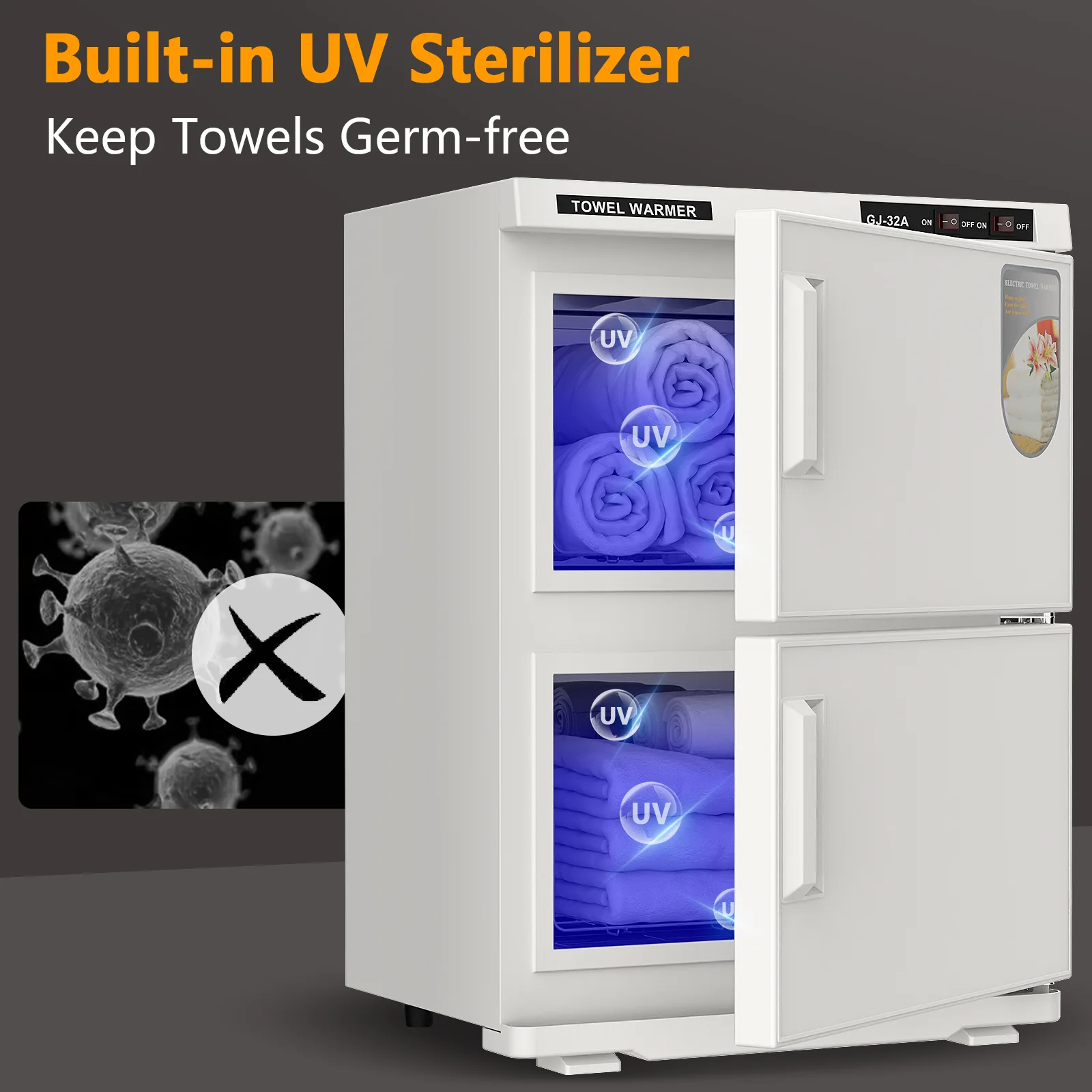 Electric Warmer Towel Cabinet 32L