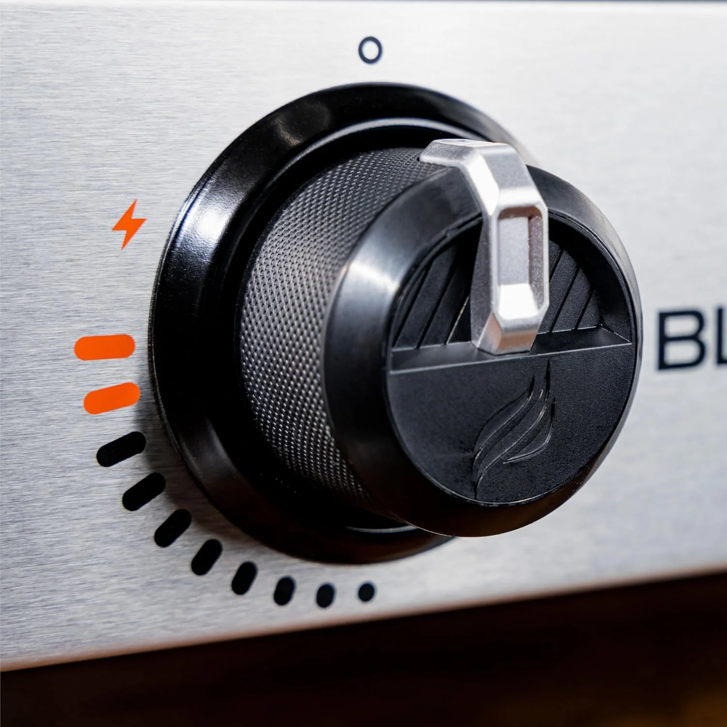 22�� Tabletop Griddle with Stainless Steel Faceplate, Powder Coated Steel, Black