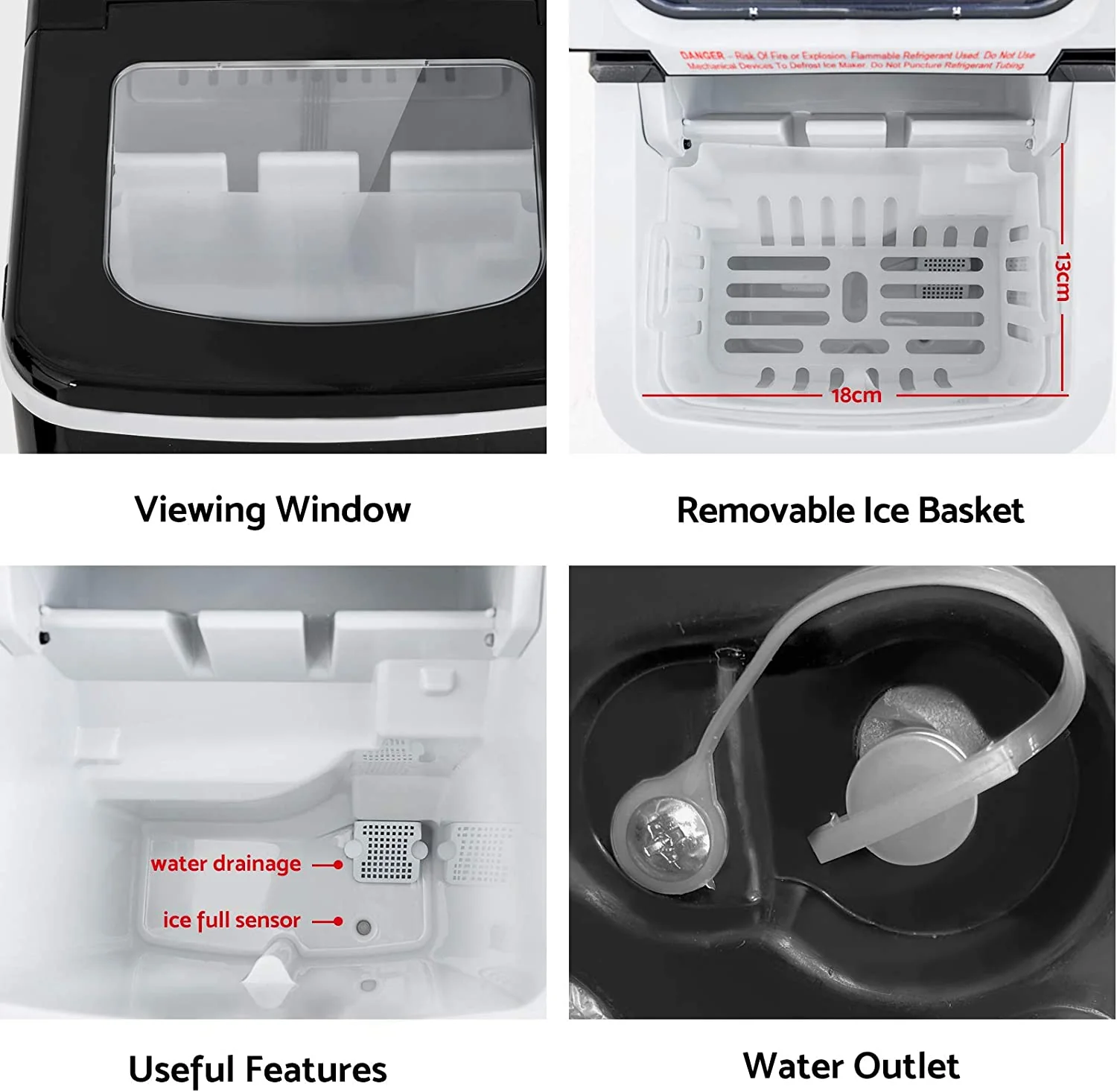 Countertop 2.2L Commercial Ice Makers Machine