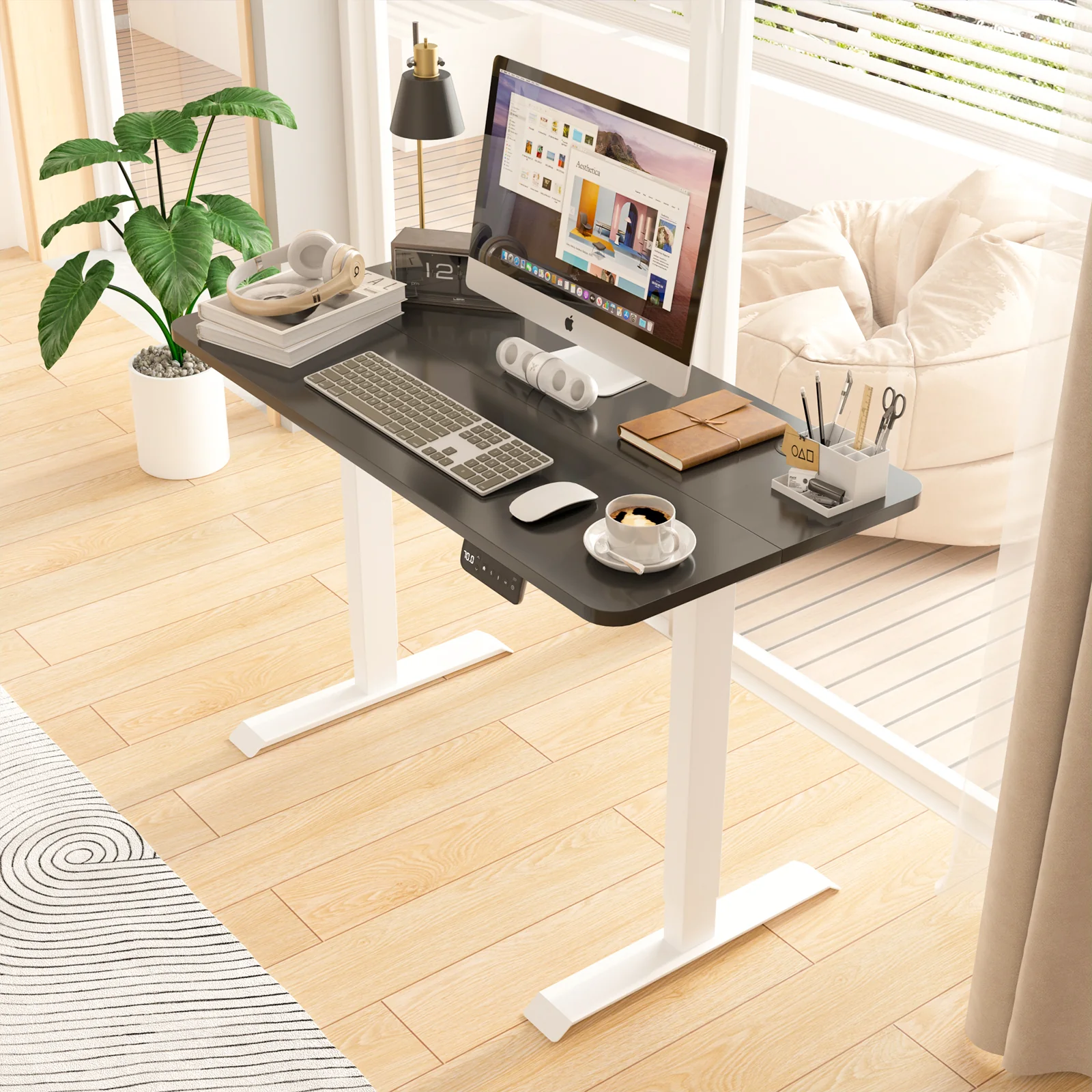 Electric Standing Desk  Adjustable Height 120cm