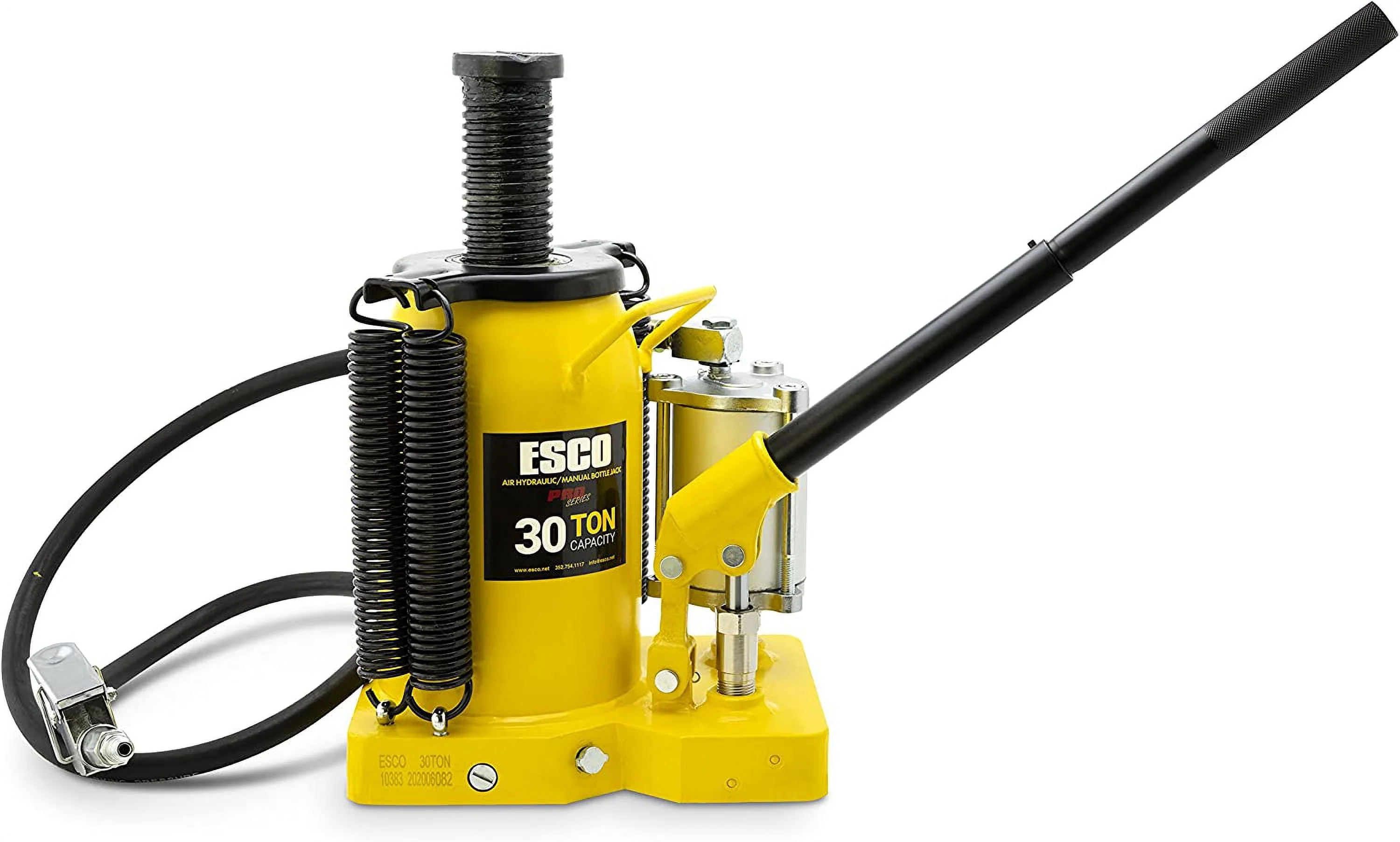 30 Ton Pro Series Air Hydraulic Bottle Jack �C Heavy Duty Lifting for Automotive and Industrial Use