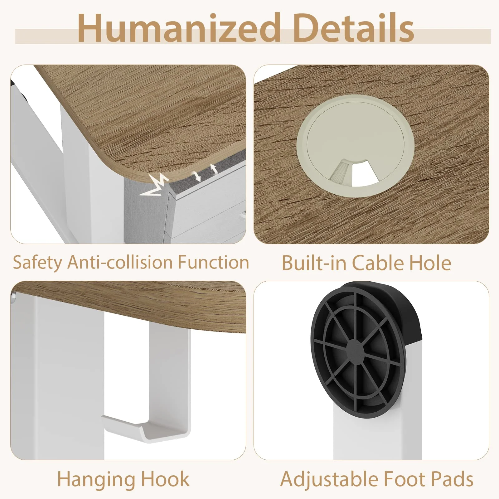 Giantex 140 x 70cm Large Electric Standing Desk, Height Adjustable Sit to Stand Desk