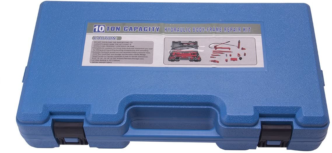 10 Ton Porta Power Hydraulic Jack Repair Kit Auto Shop Air Pump Lift Ram Body Frame Tool Heavy Set