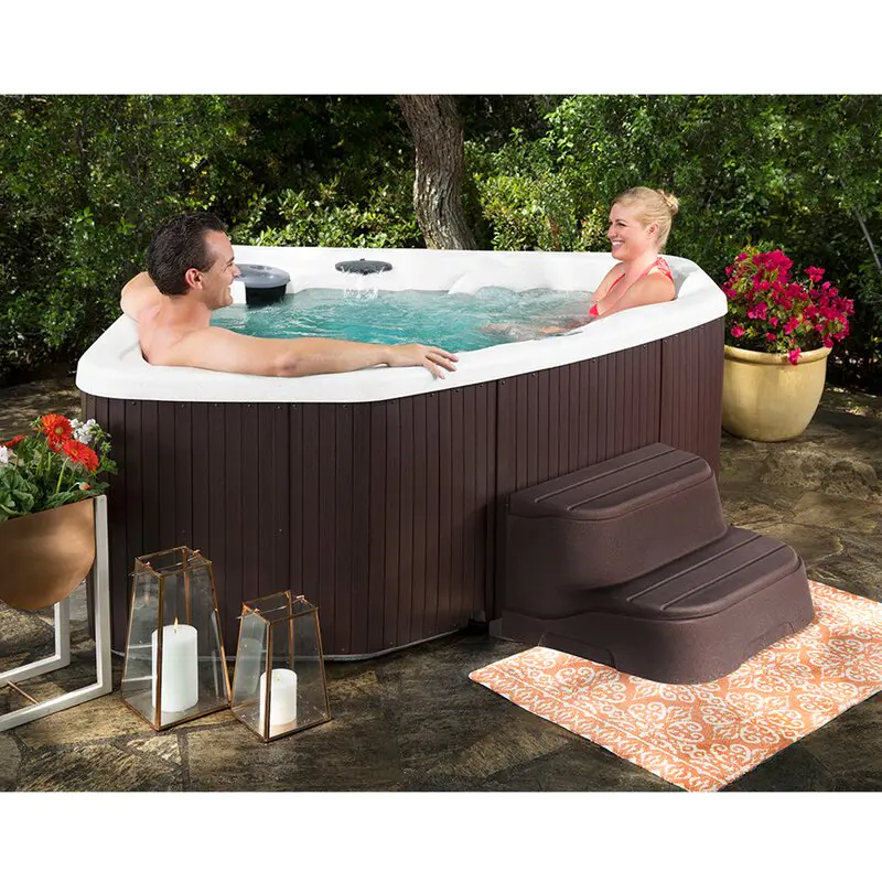 Lifesmart Spas 3 - Person 17 - Jet Plug And Play Hot Tub with Ozonator in Espresso