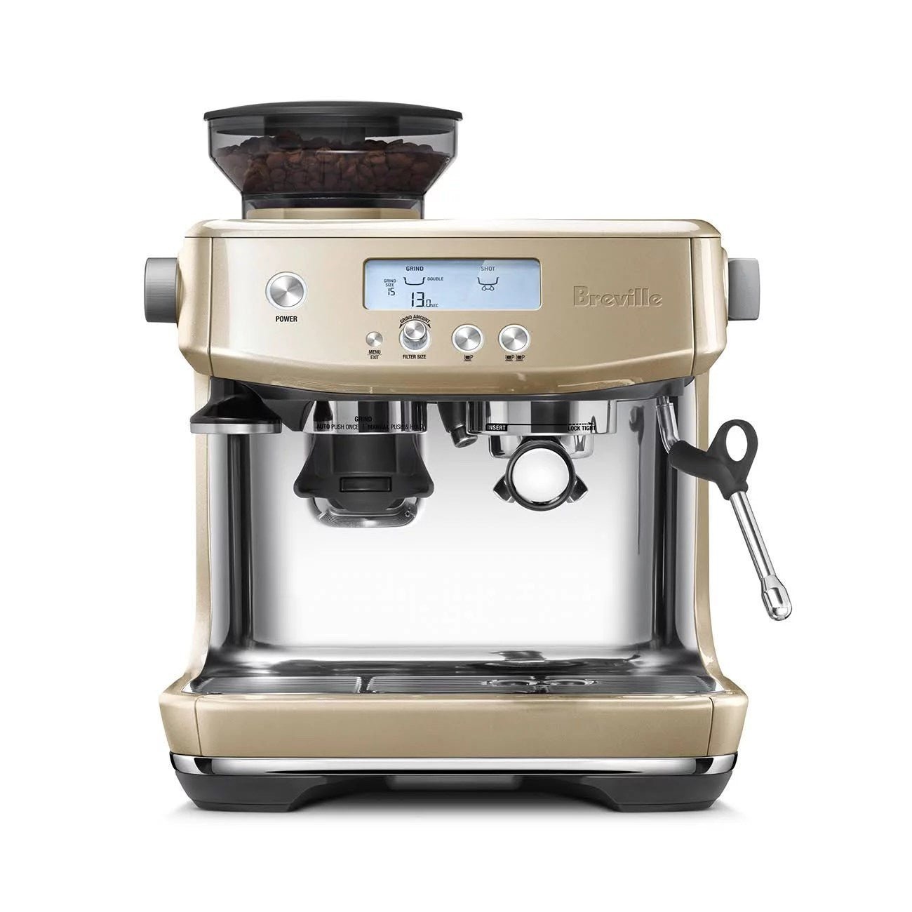 The Barista Pro �C Espresso Machines �C Royal Champagne �C Breville