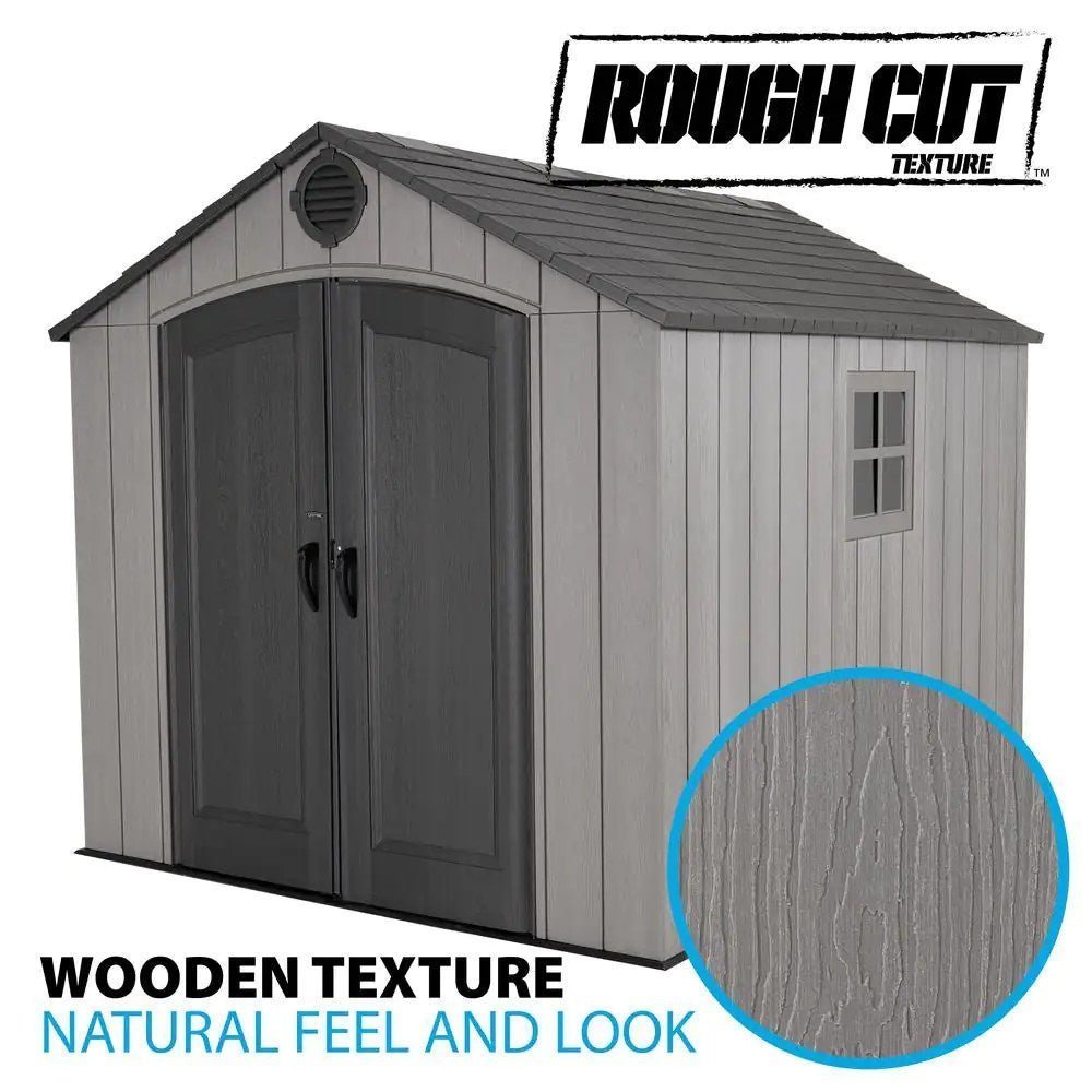 Lifetime 8 ft x 10 ft Outdoor Storage Shed 60371
