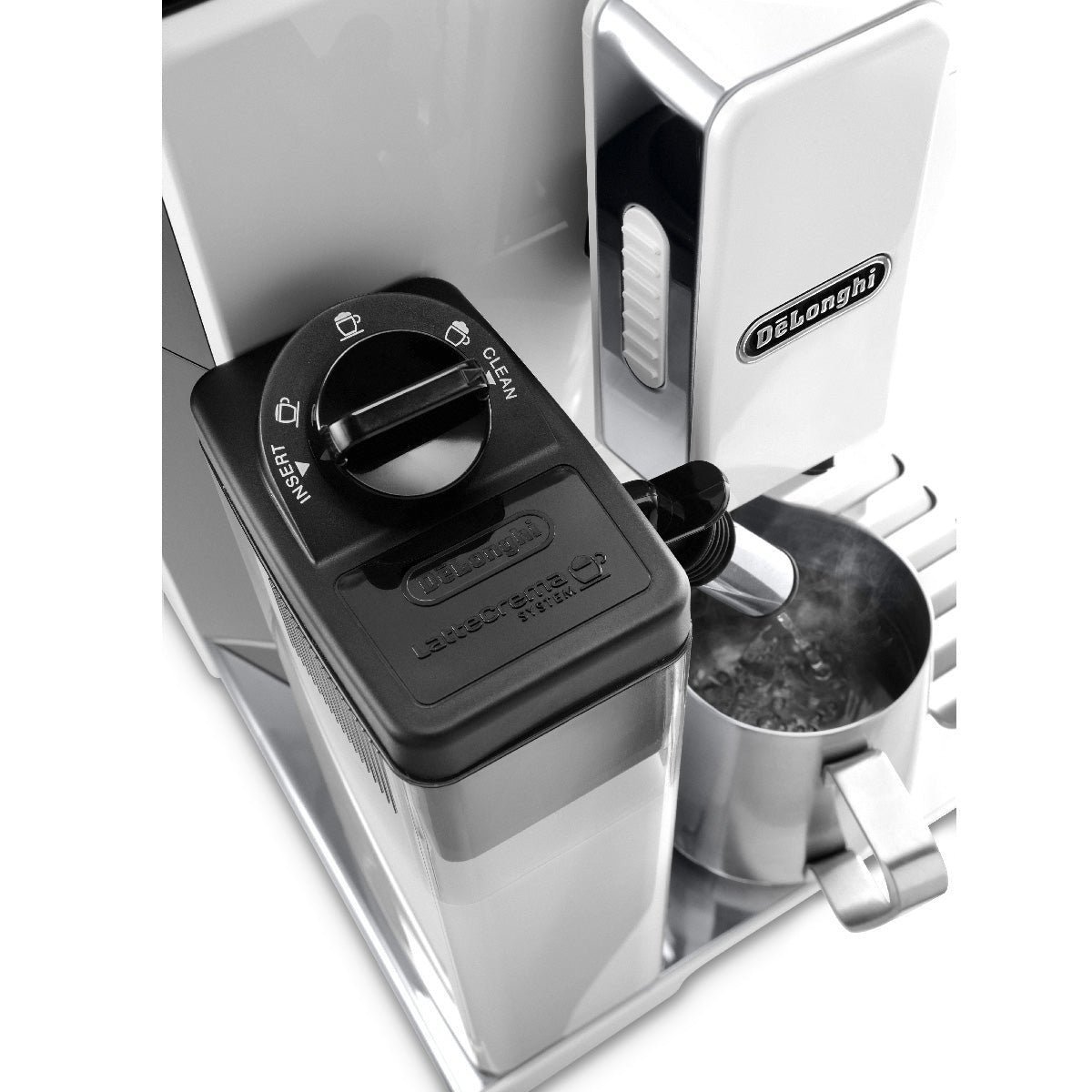 DeLonghi Eletta Cappuccino Super Automatic Espresso Machine (ECAM44660W / White)