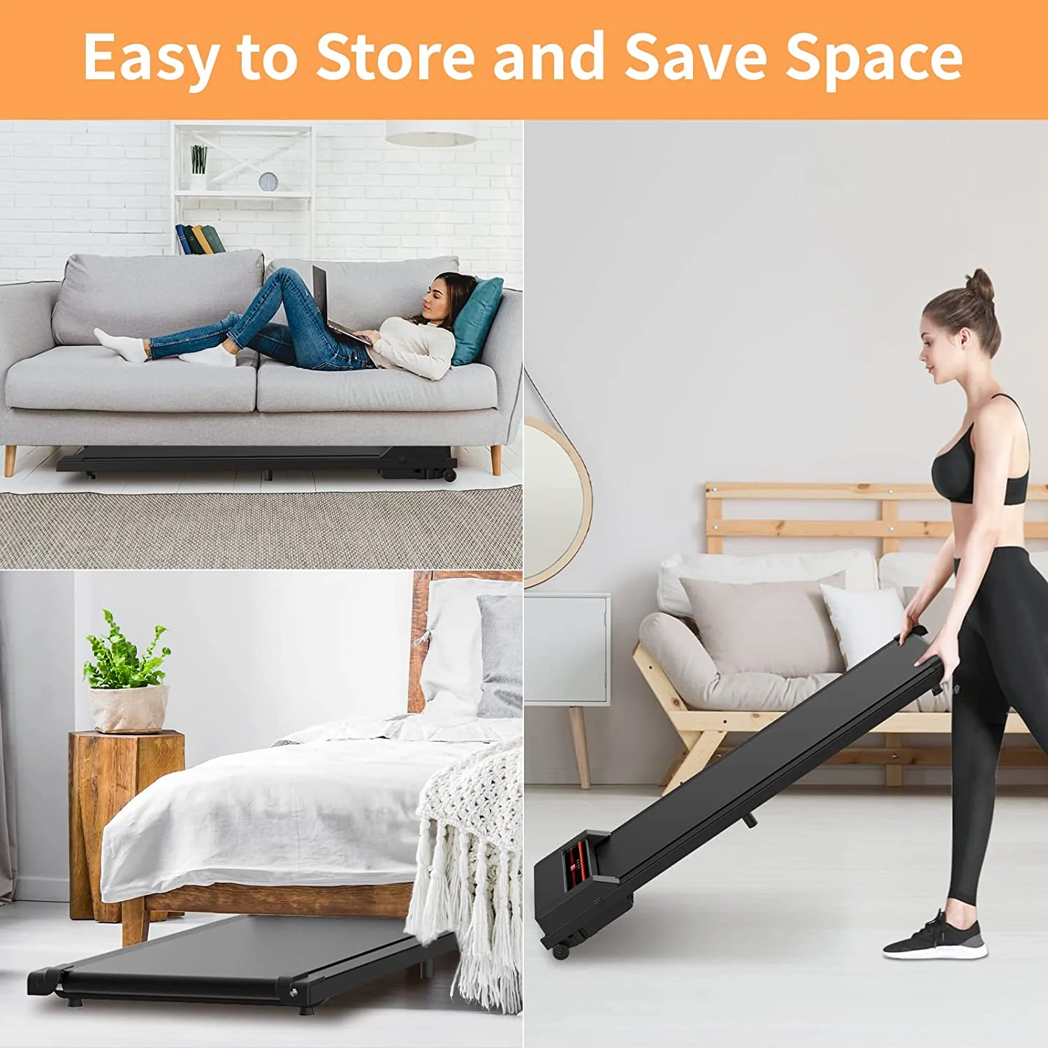 Walking Pad Under Desk Treadmill Low Noise