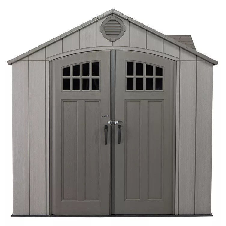 Lifetime 15�� x 8�� Rough Cut Dual-Entry Outdoor Storage Shed