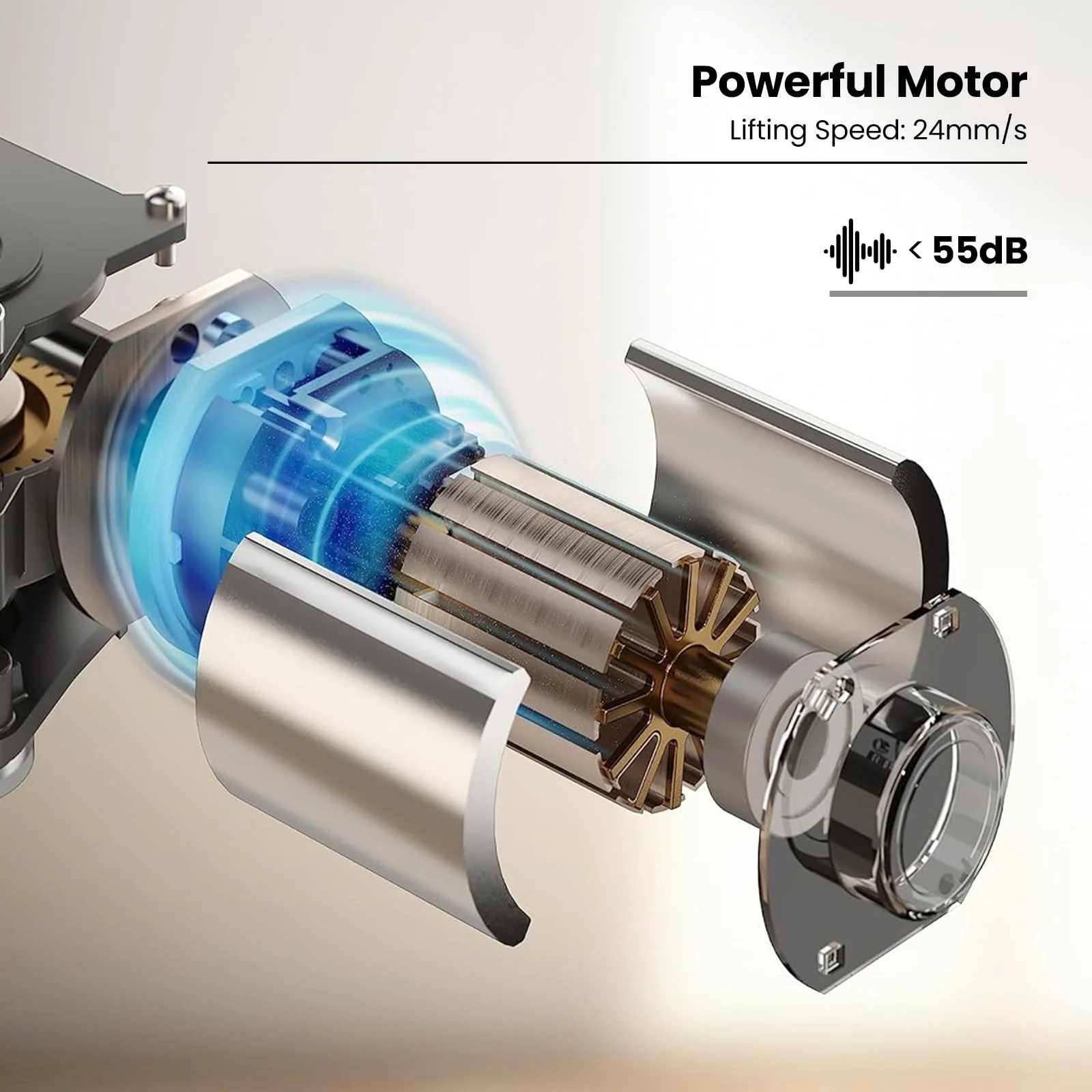 120x60cm Electric Standing Desk w/ Drawer & Tempered Glass Top Home Office