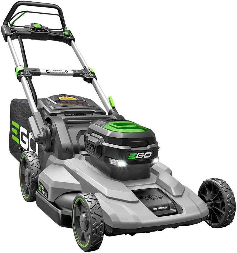 EGO Power+ LM2102SP-A 21-Inch 56-Volt Lithium-ion Self-Propelled Cordless Lawn Mower (2) 4.0Ah Battery and Rapid Charger Included