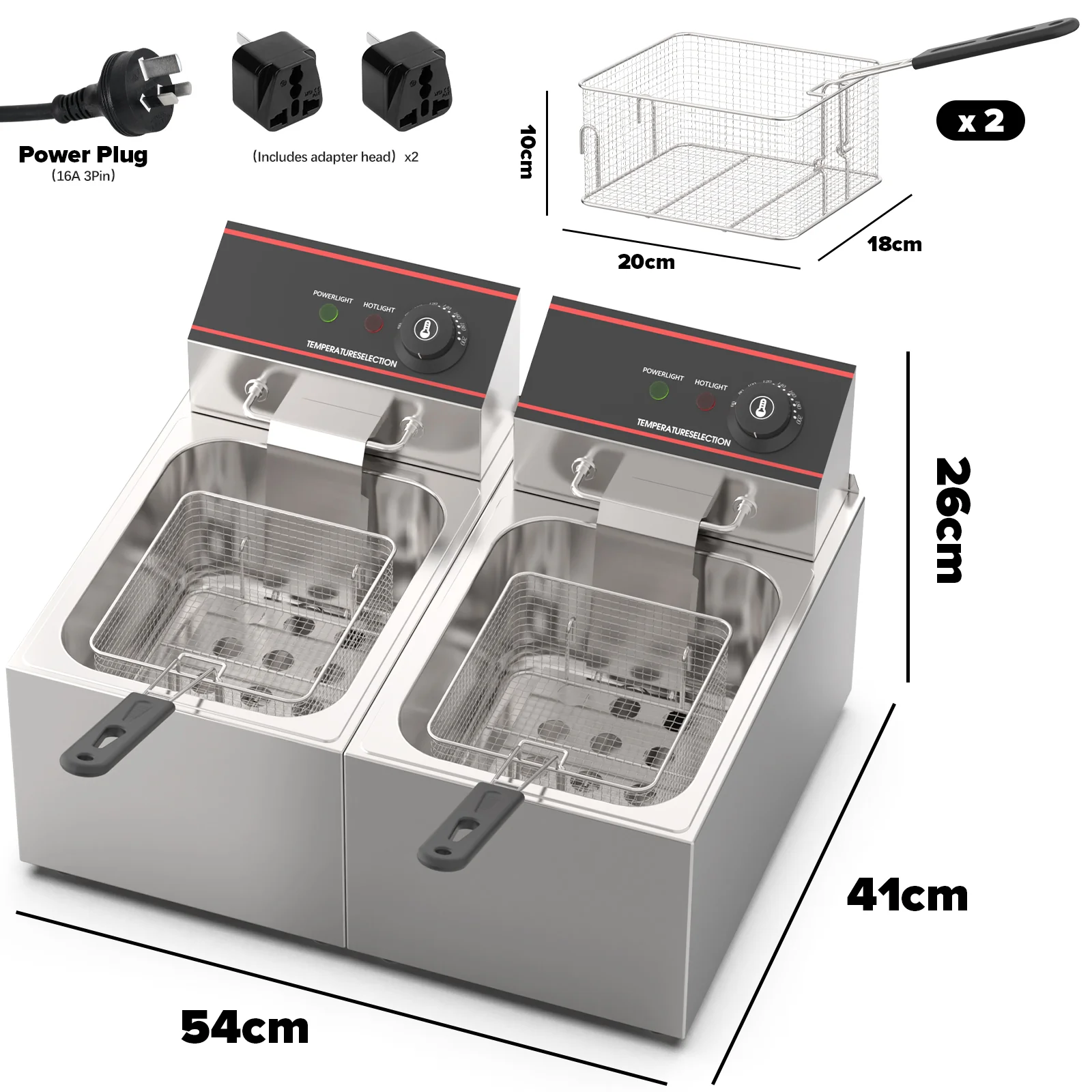 16L Commercial Electric Deep Fryer